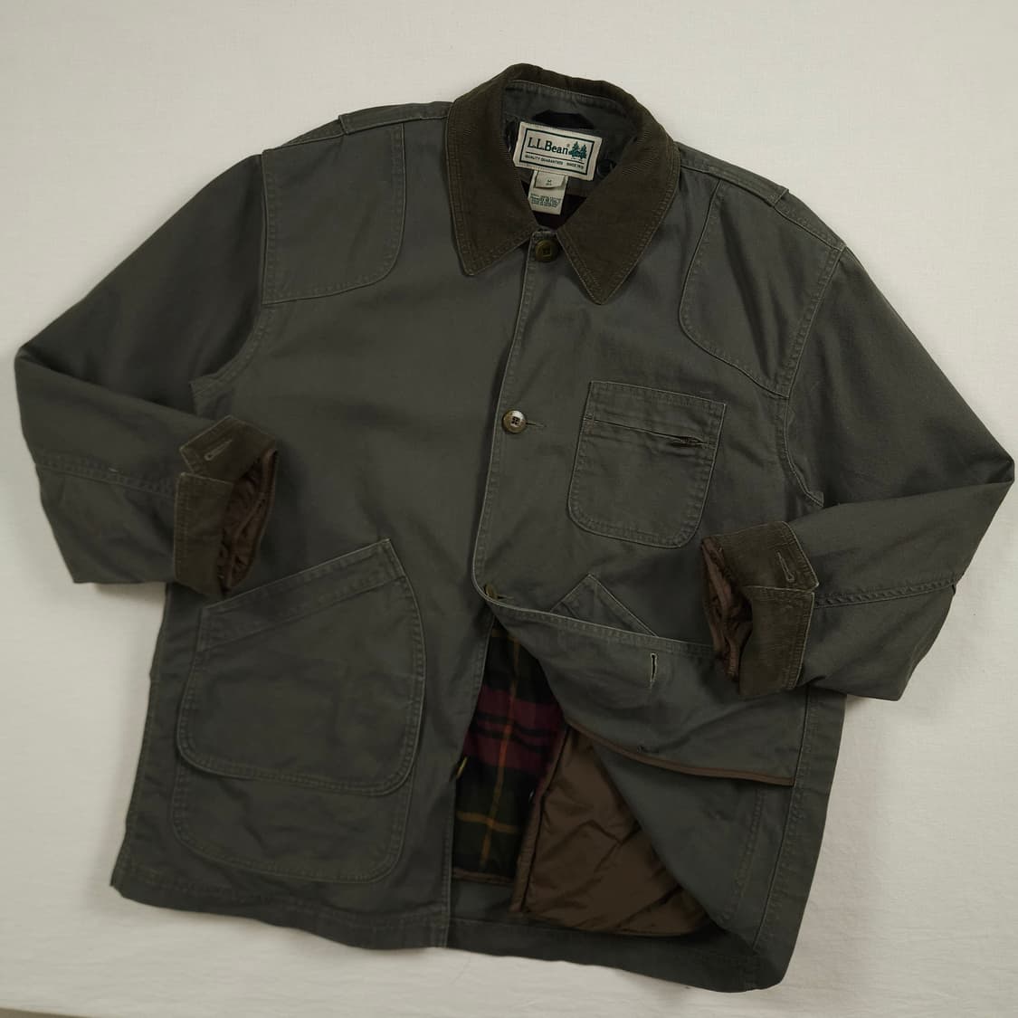 L(100) 엘엘빈 내피분리형 헌팅자켓 카키 상품이미지1