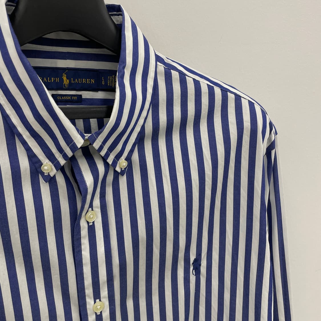 폴로 랄프로렌 스트라이프 블루 셔츠 상품이미지3