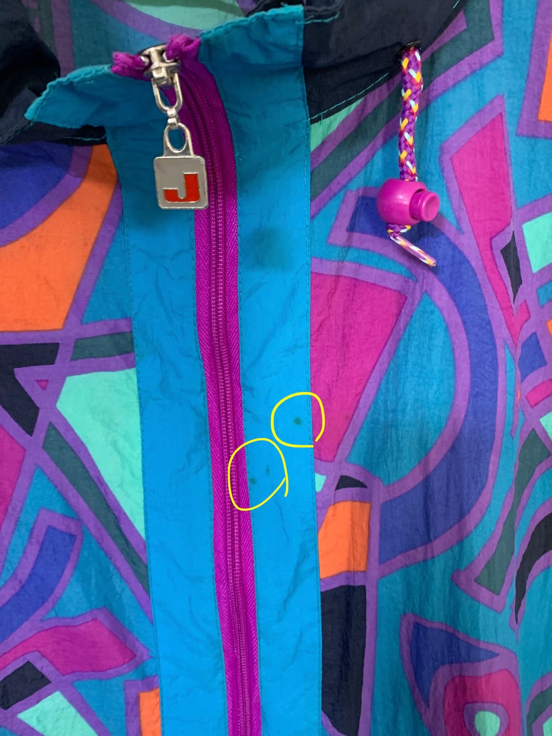 Jeantex 90년대 아웃도어 멀티컬러 바람막이 자켓 상품이미지9