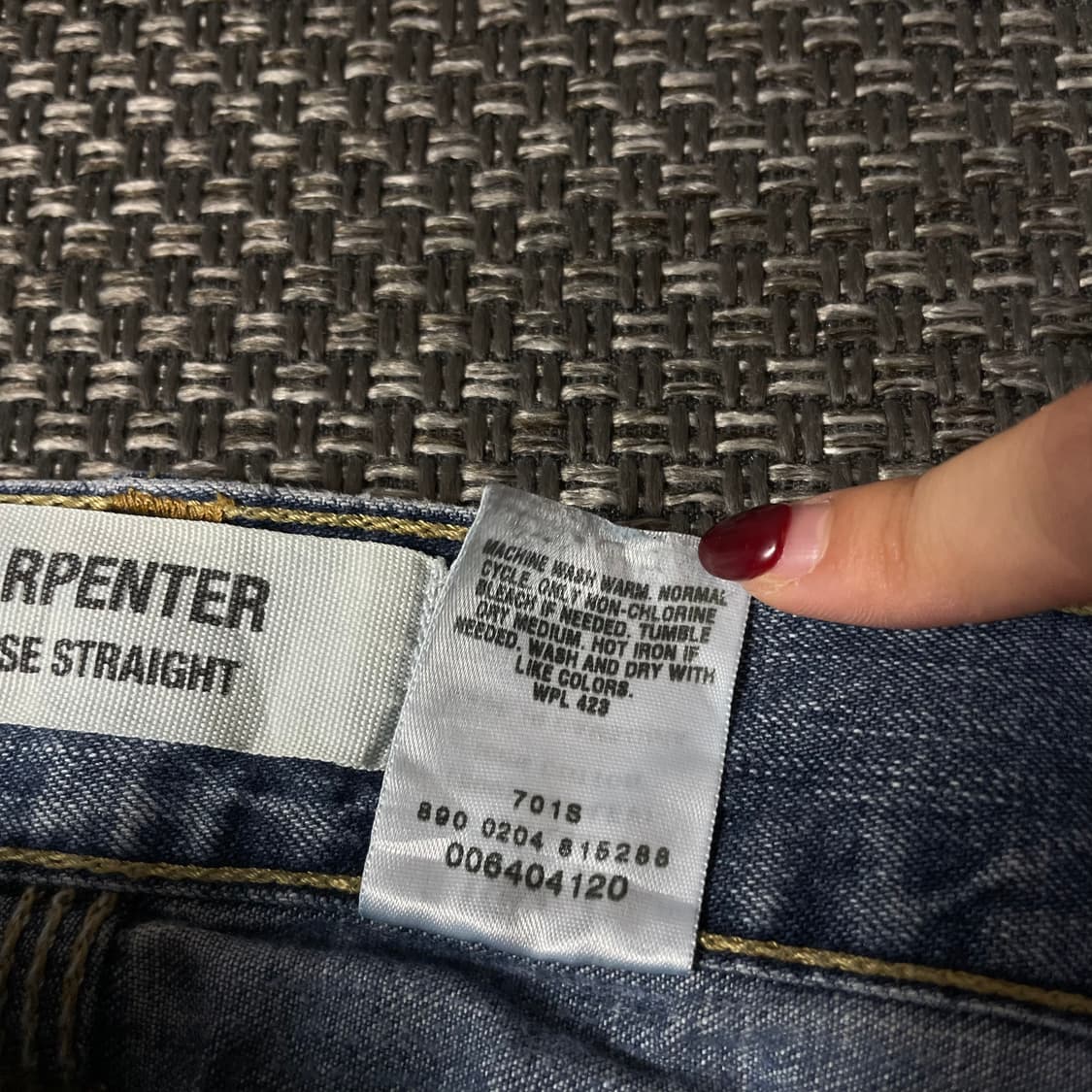  (36) 리바이스 중청 카펜터 루즈 스트레이트 핏 데님 팬츠 상품이미지4