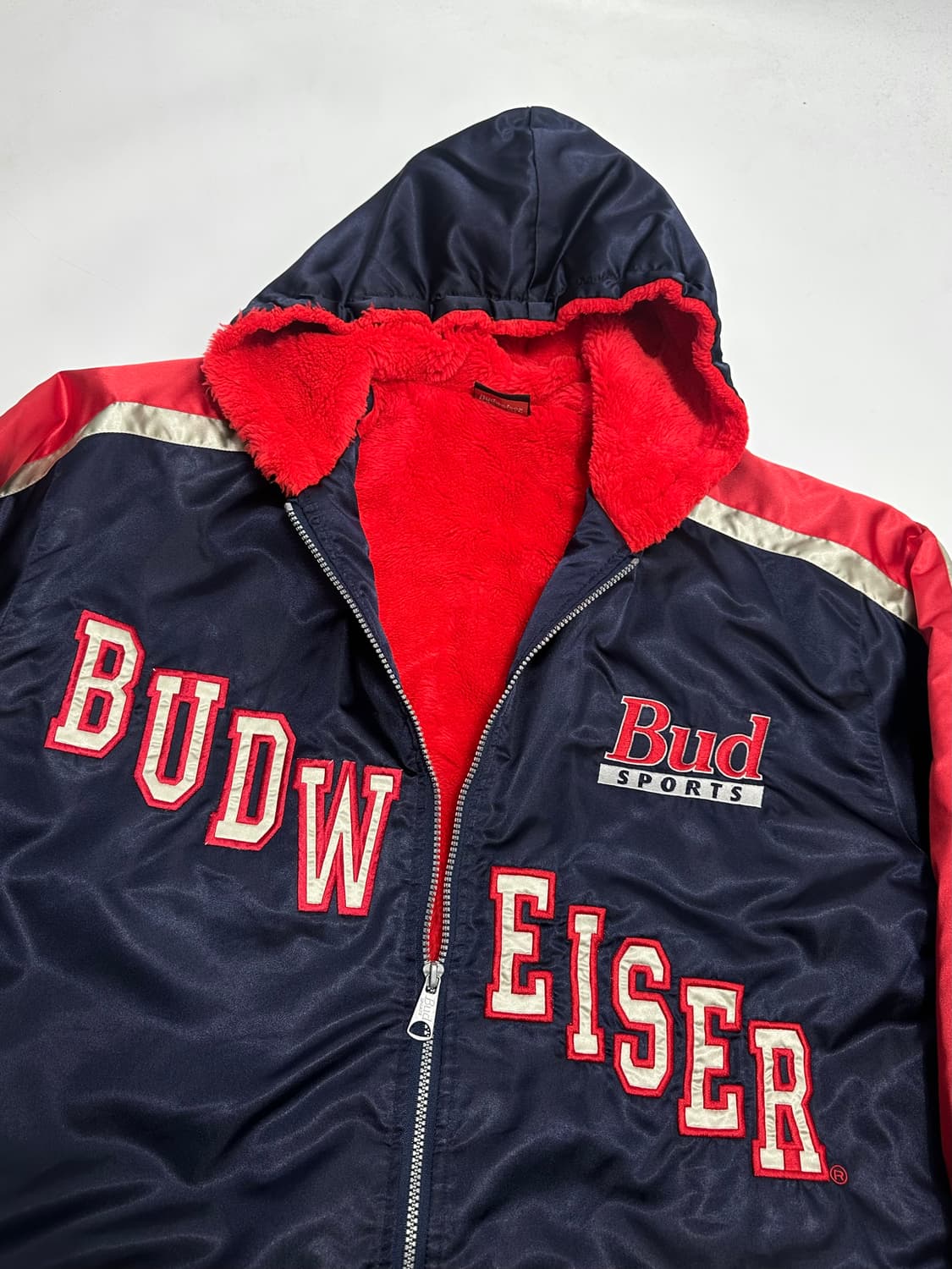 버드와이저 Budweiser 나일론 롱자켓 일본빈티지 올드스쿨 상품이미지2