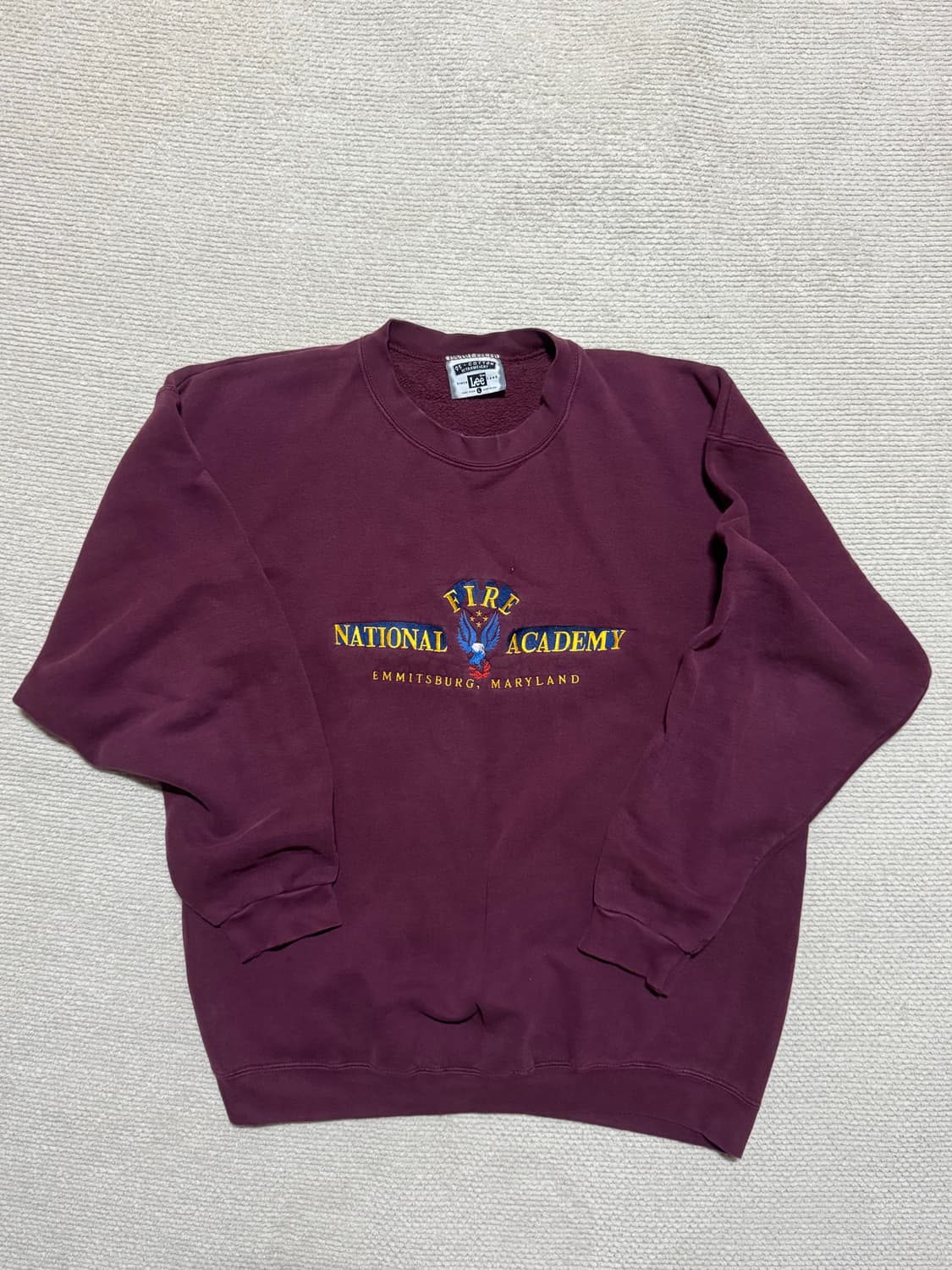 90s USA Lee Fire Academy 스웻셔츠 L 상품이미지1