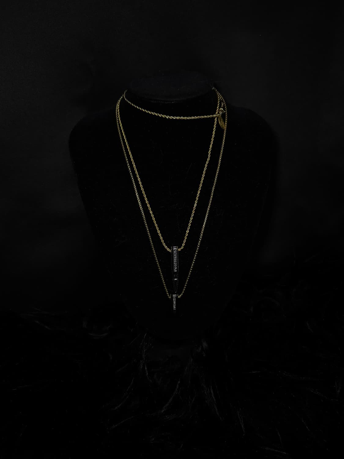 schwarzgold necklace set 상품이미지1