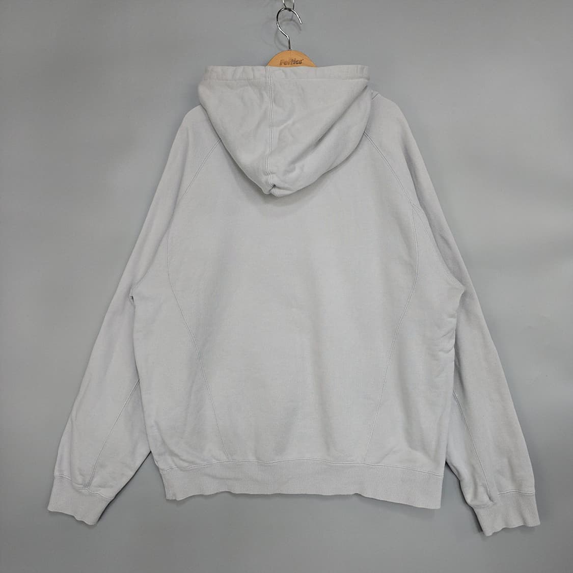 이고패치 EGO FETCH 로고 자수 후드 스웻셔츠 그레이 XL 상품이미지4