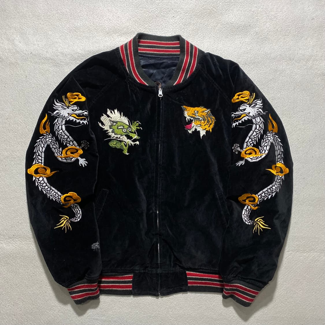 휴스턴 제펜 리버시블 벨벳 수베니어 스카쟌 상품이미지1