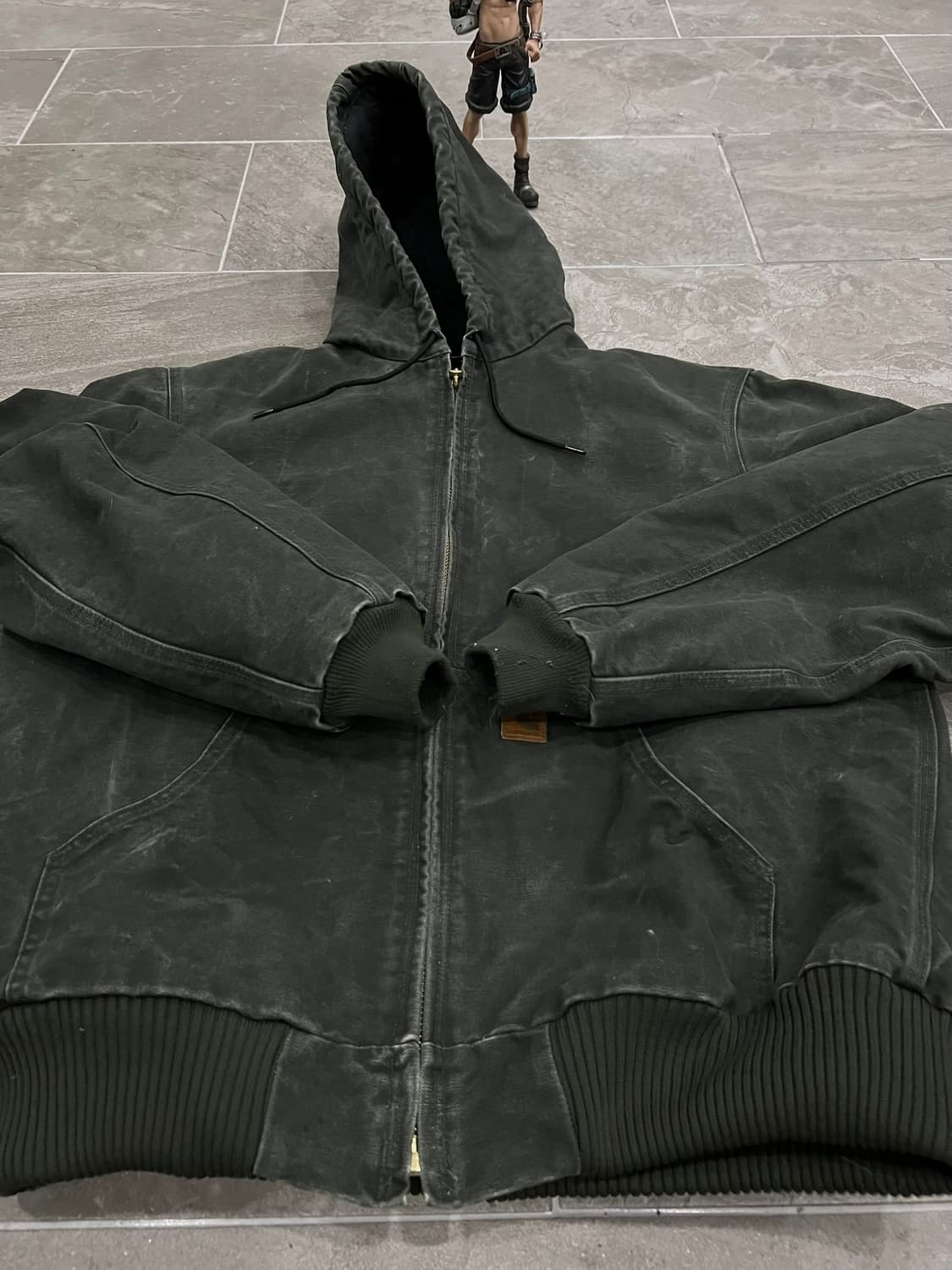 (L-TALL) 칼하트 후드 덕 액티브 자켓 J130  MOS  모스그린 상품이미지6