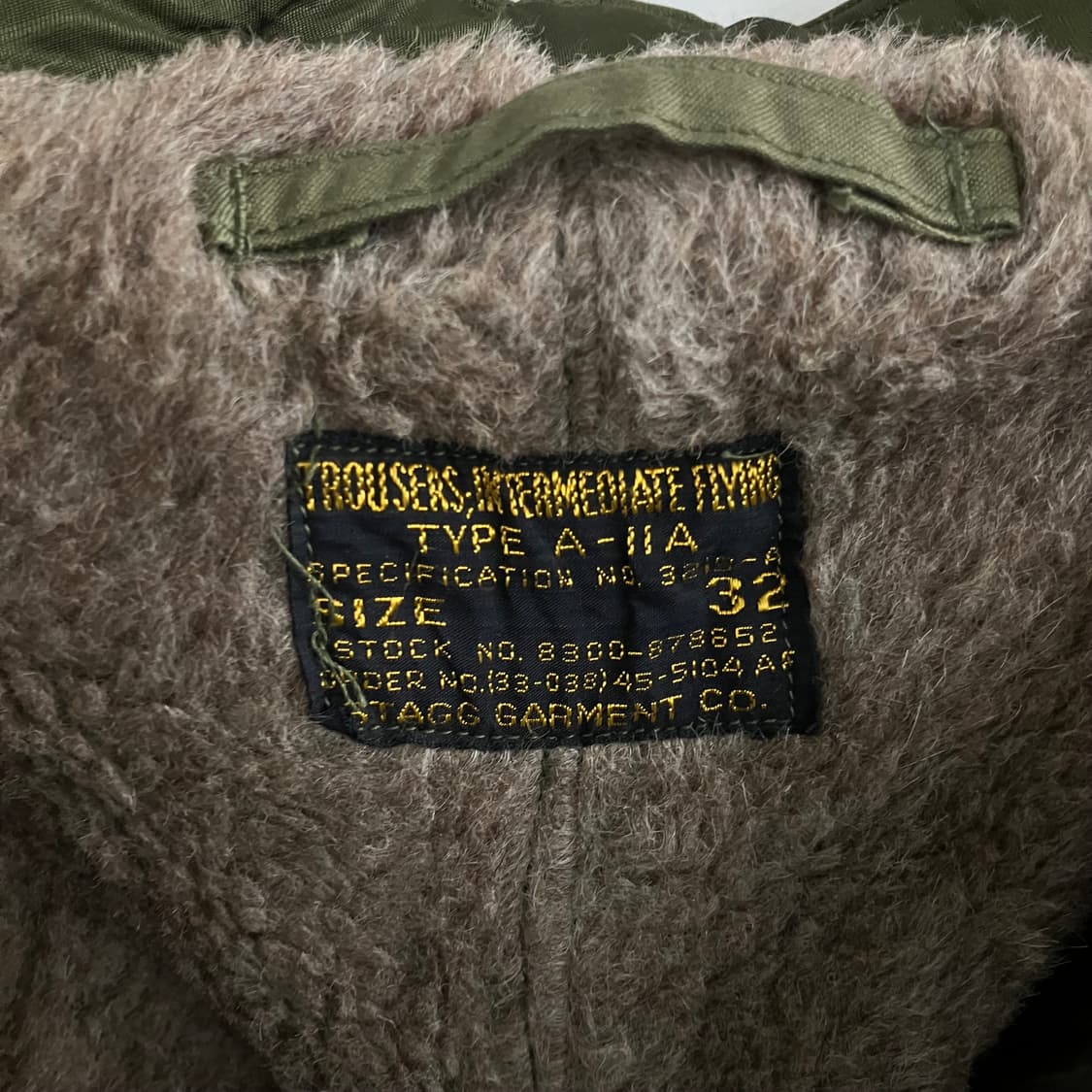 40's USSAF 미공군 A-11A 플라이트 팬츠 32 상품이미지3