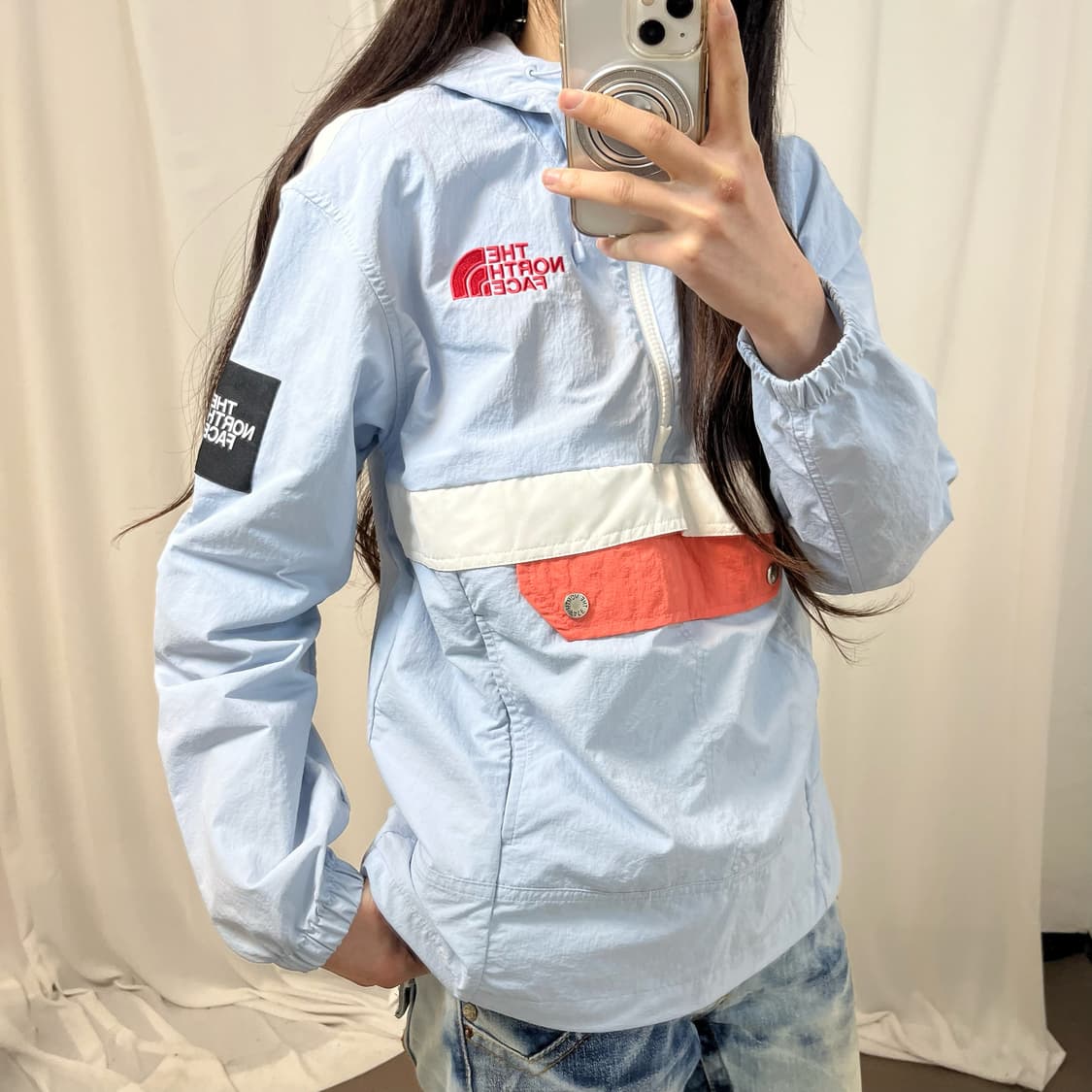 The North Face Sky Blue Anorak 상품이미지3