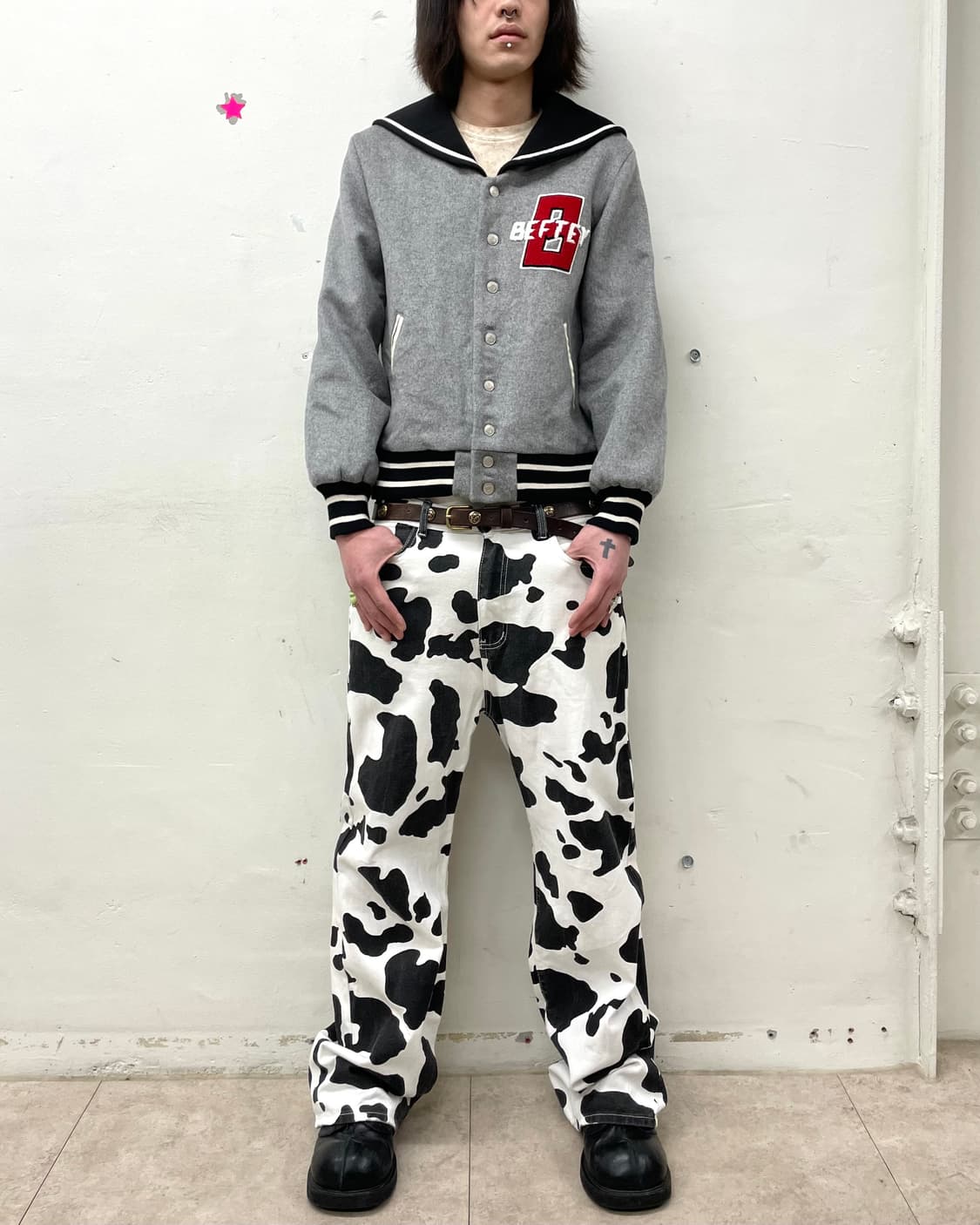 Betty Cape Gray Jacket 상품이미지5