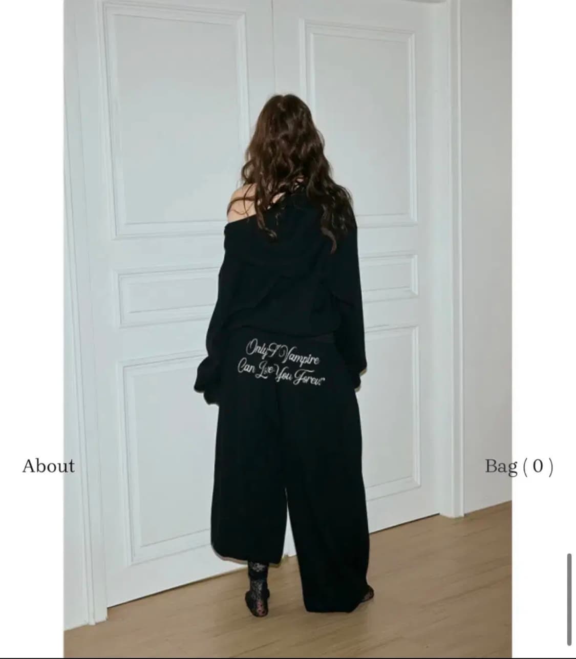 미스테리어스호텔 와플 팬츠 블랙 상품이미지2