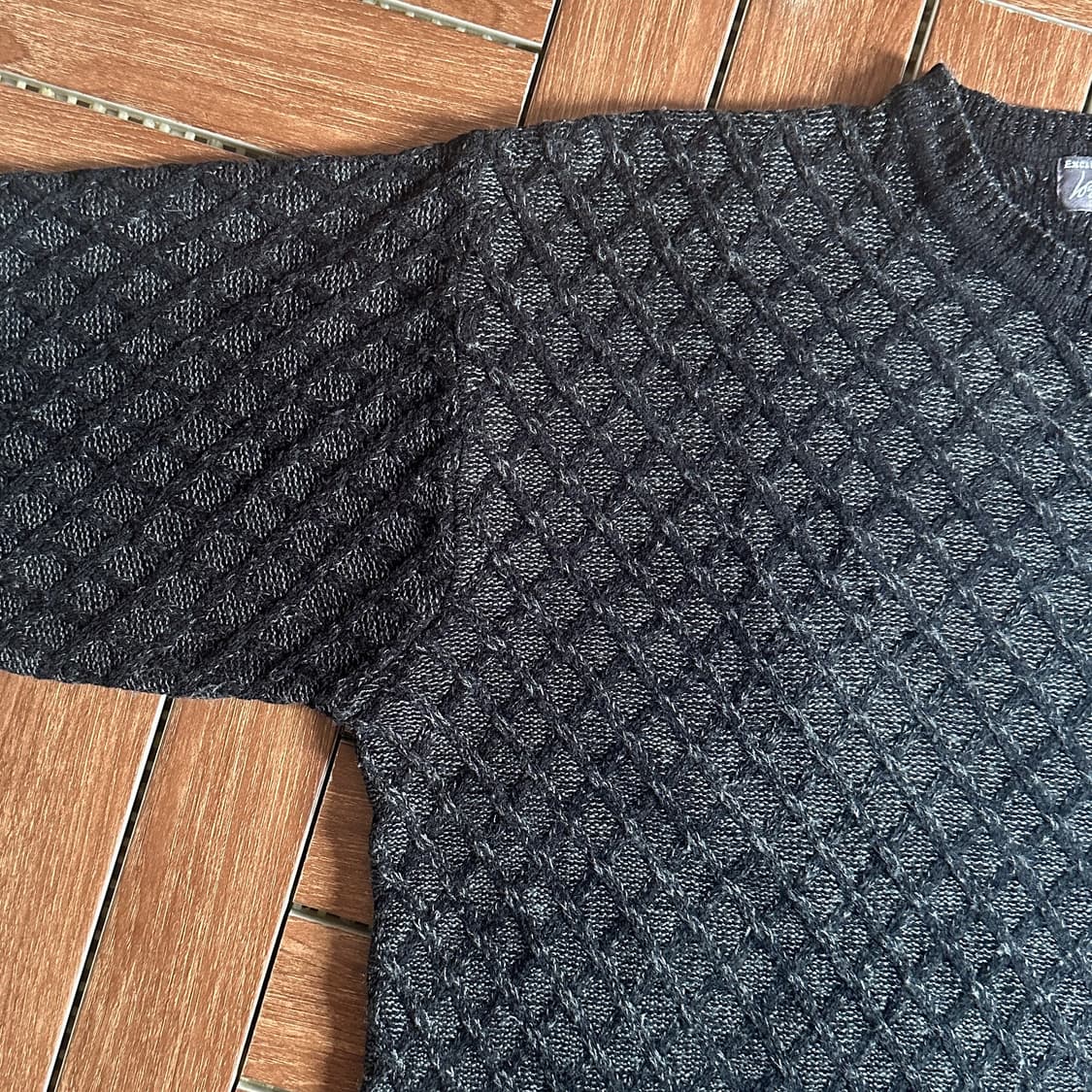 Vintage wool acrylic knit sweater  상품이미지4