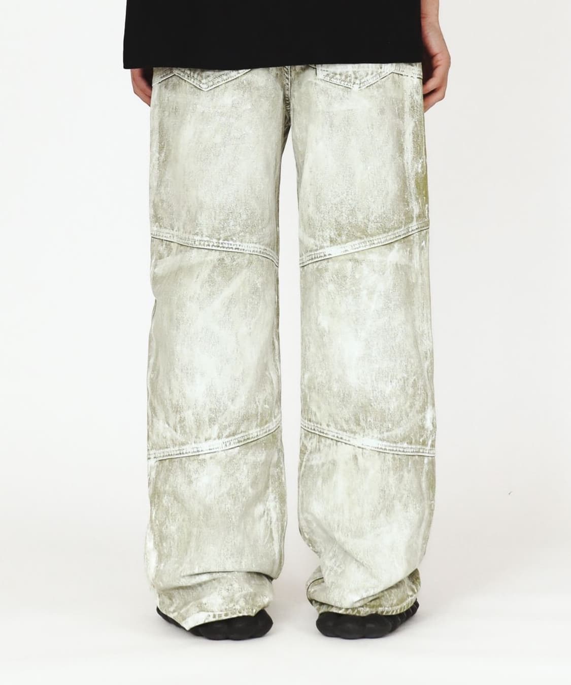 애드오프 그린 카키 데님 팬츠 바지 50 상품이미지2