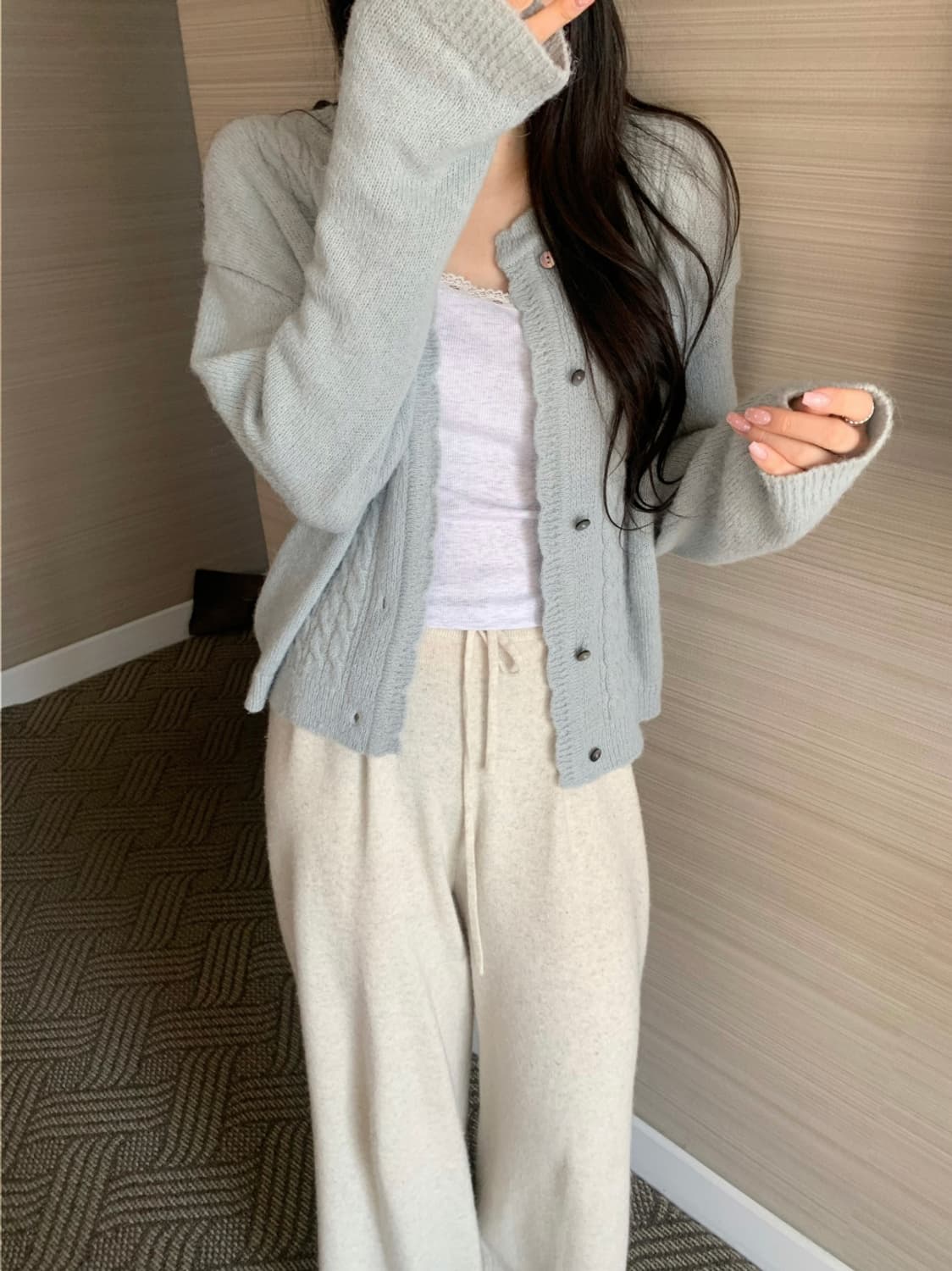 [미개봉새제품.바로배송]레예마켓 가든 알파카 가디건 상품이미지2