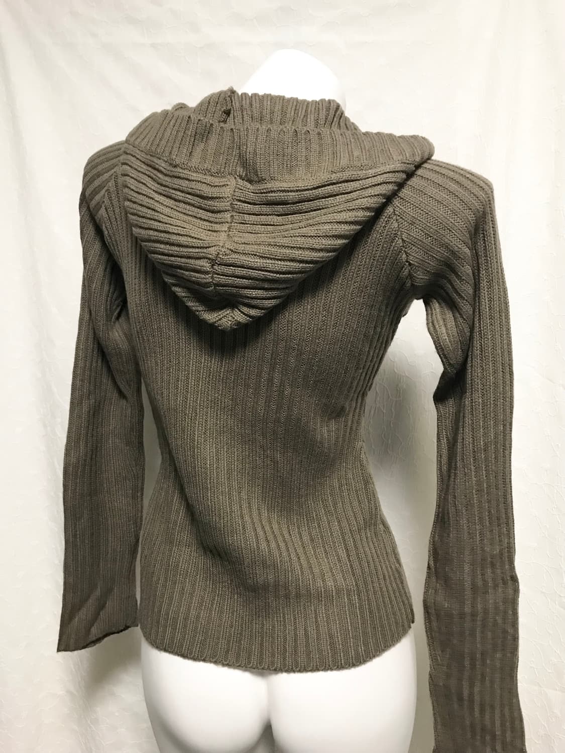 빈티지 cornflake 00s y2k 버튼 니트 후드 롱슬리브 탑 상품이미지3