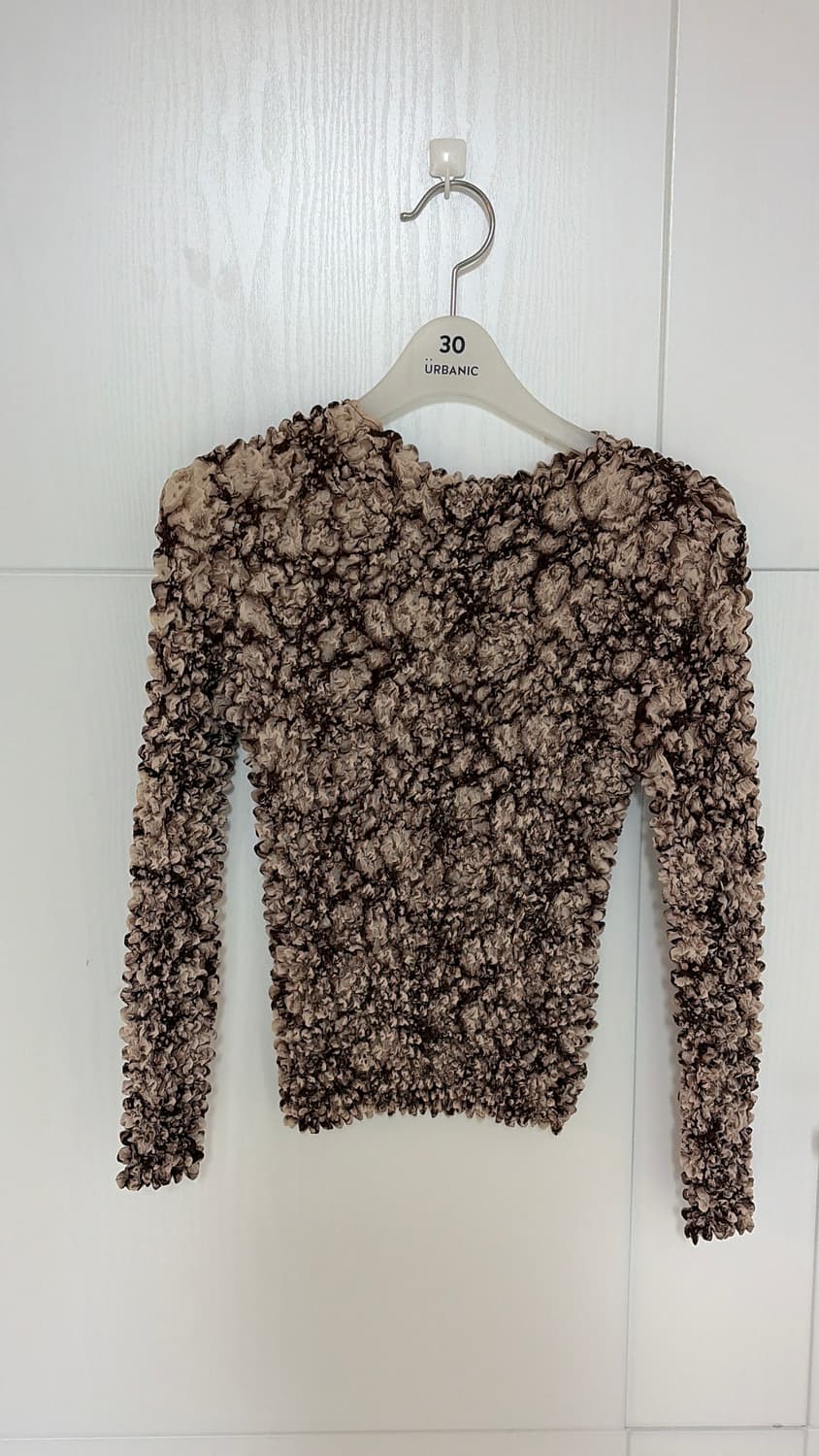 팝콘 플리츠 긴팔 티쳐츠 상품이미지2