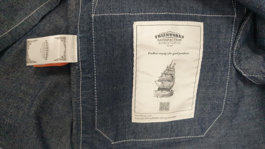 프리즘웍스 아메카지 데님베스트 M사이즈 상품이미지6
