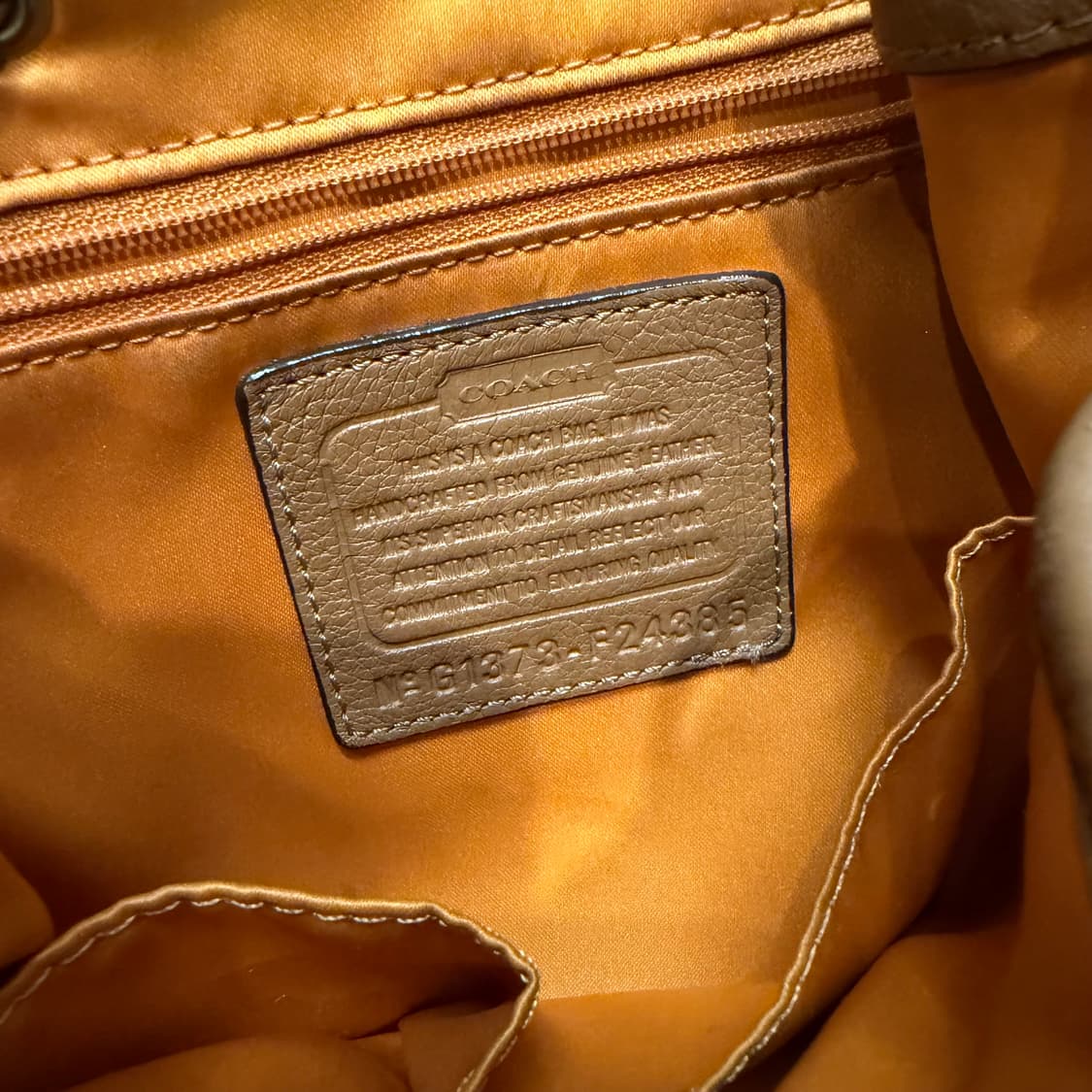 코치 빈티지 레더 브라운 백팩 상품이미지3