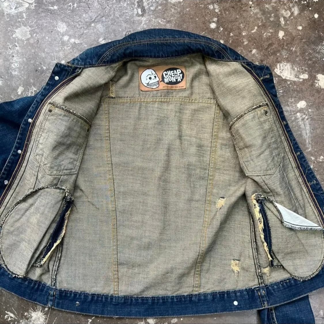 95) 칩먼데이 데님자켓 청자켓 공용 상품이미지4