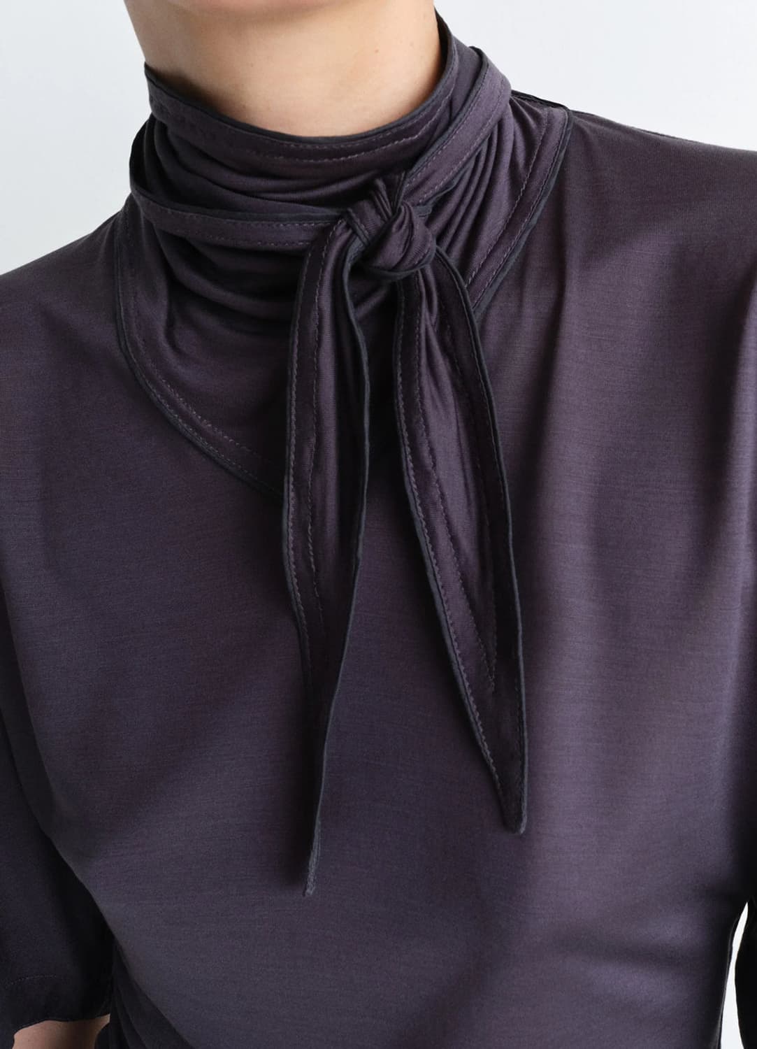 르메르 25SS 숏 슬리브 풀라드 탑(차콜) 상품이미지2