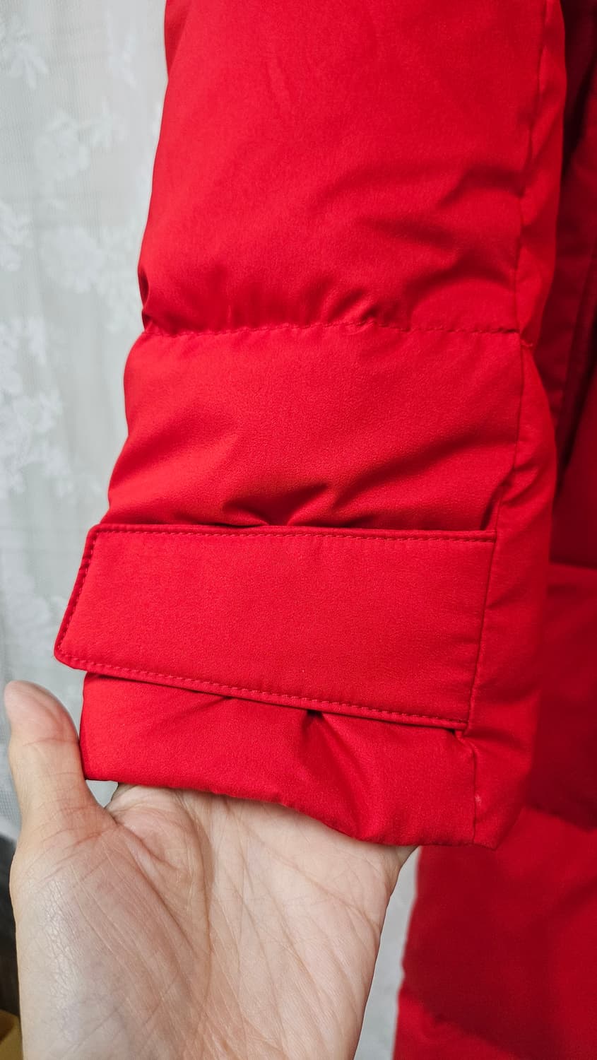 256  아디다스 레드남성 롱패딩  95 상품이미지3