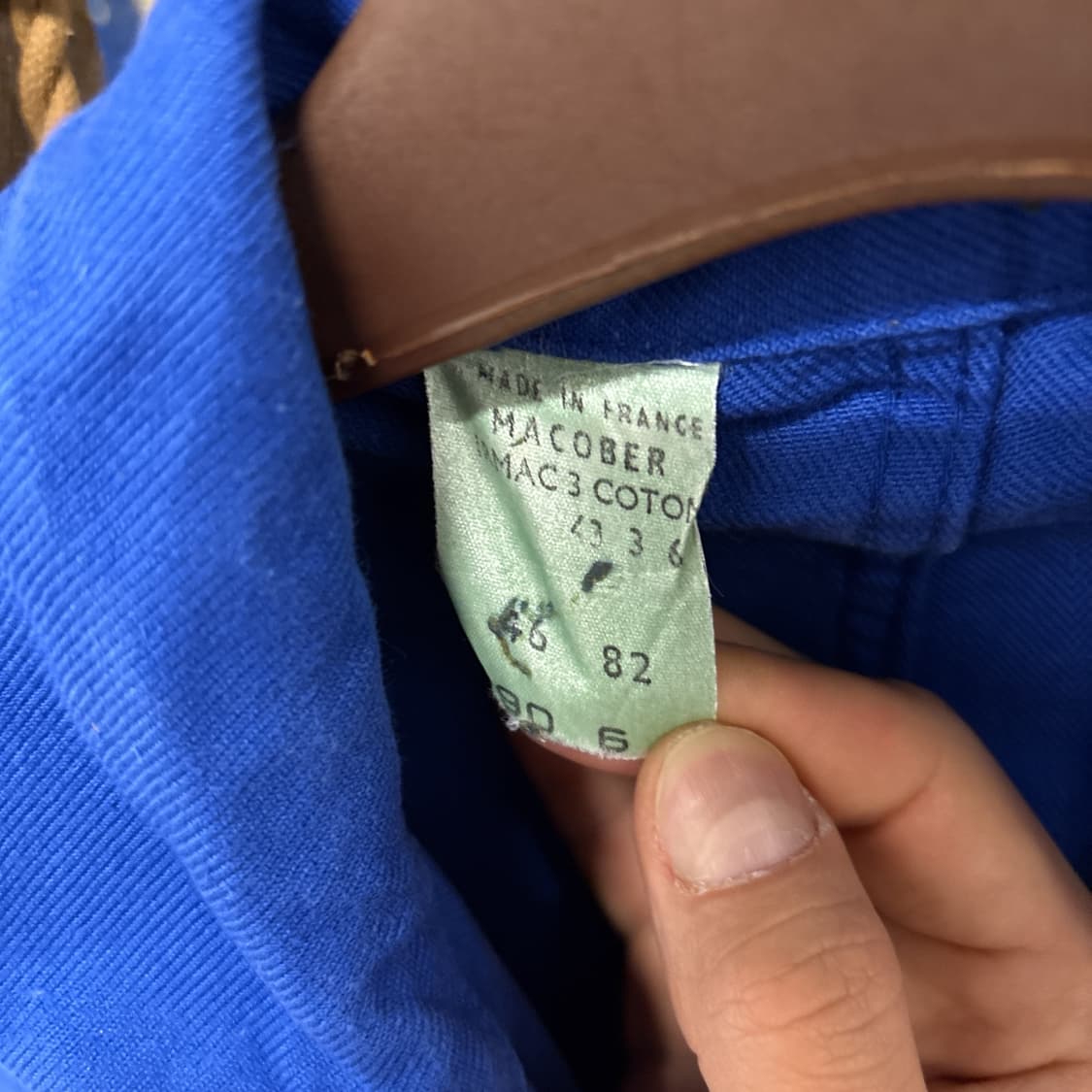 80~90s 프렌치 워크웨어 코튼트윌 집업 점프수트 프랑스생산 N954 상품이미지9