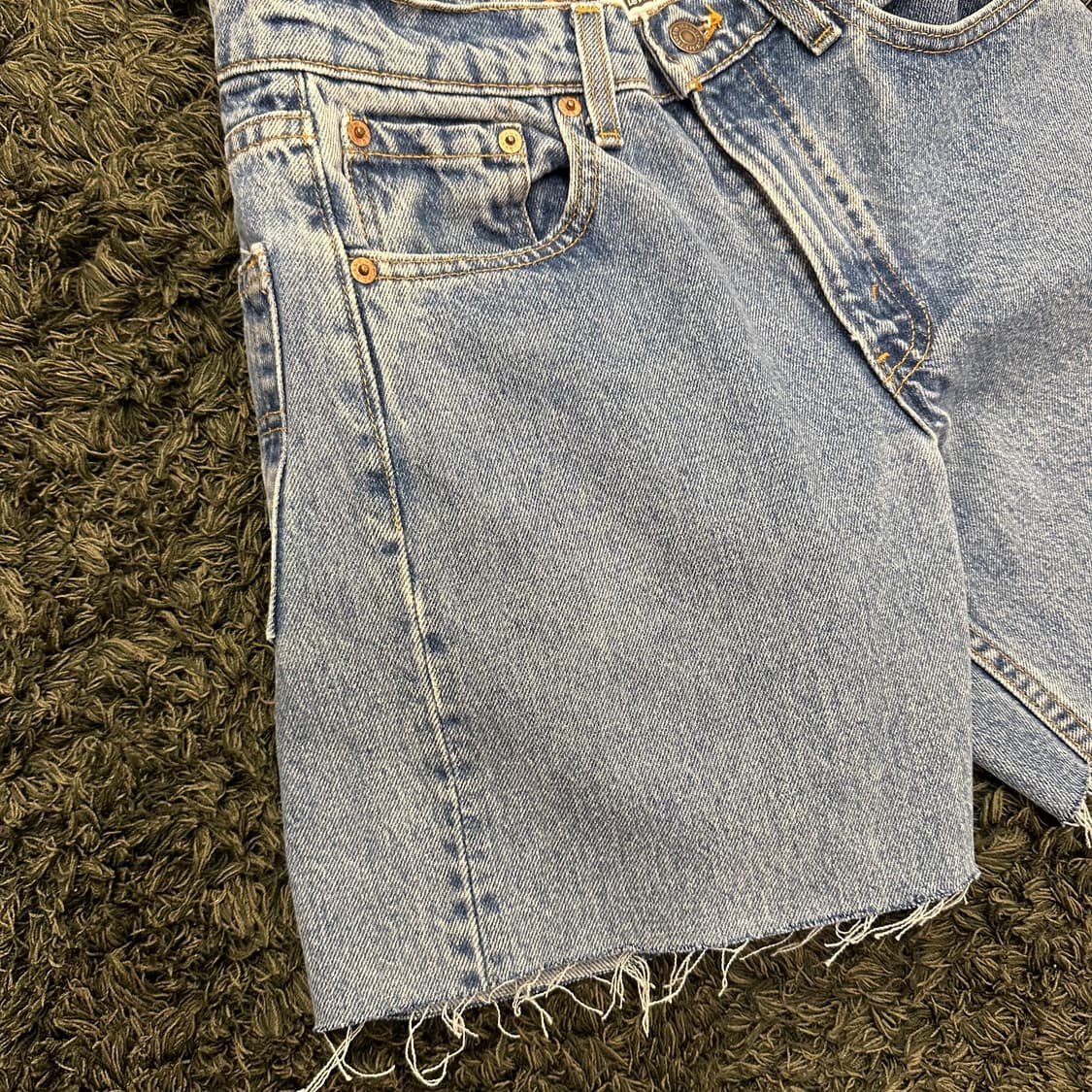 (26.5inch)90s 리바이스 데님 쇼츠 청 반바지 상품이미지7
