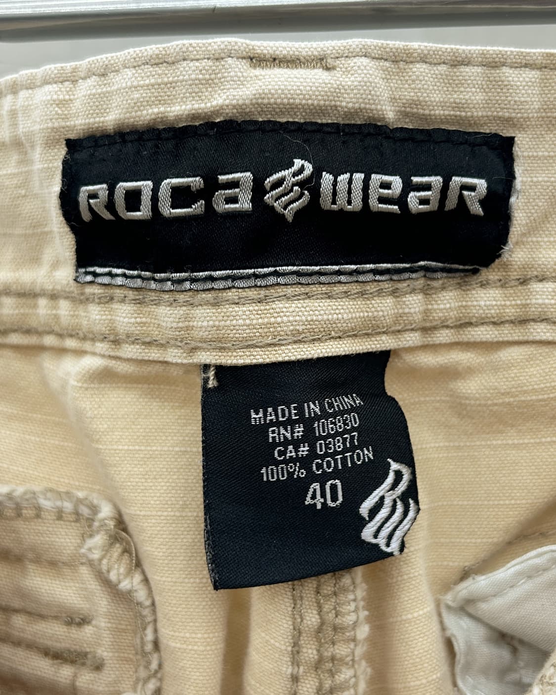 로카웨어 00s 멀티 포켓 카고 팬츠 베이지 상품이미지8