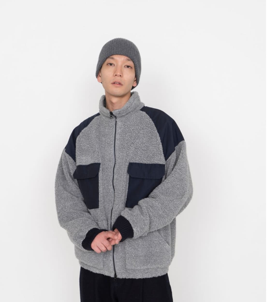 [m]나나미카 울 플리스 자켓 상품이미지1