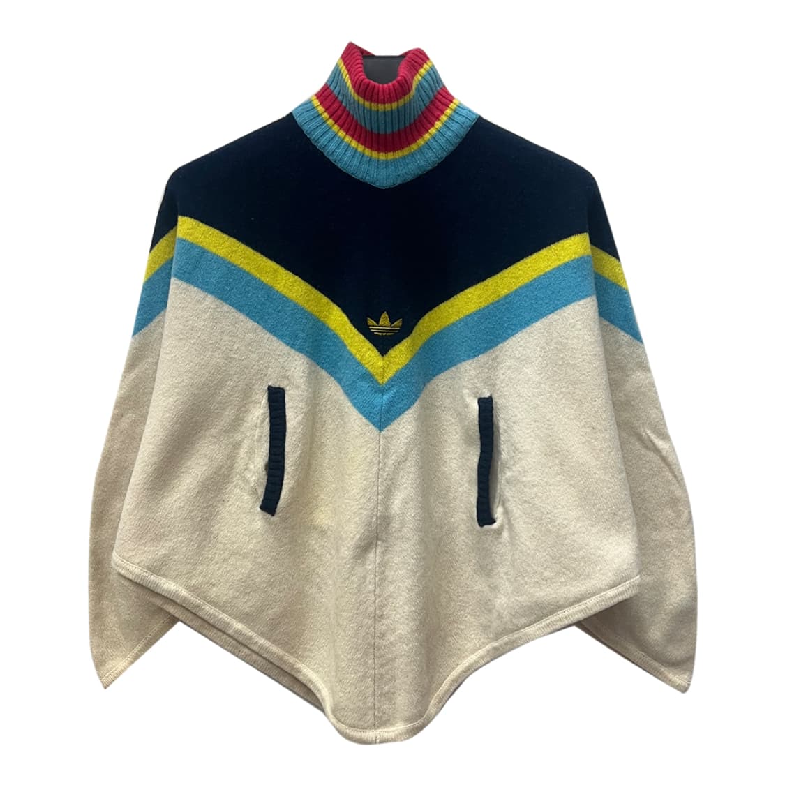 00s 아디다스 카를로 그루버 터틀넥 울 니트 숄 판초 90 상품이미지1