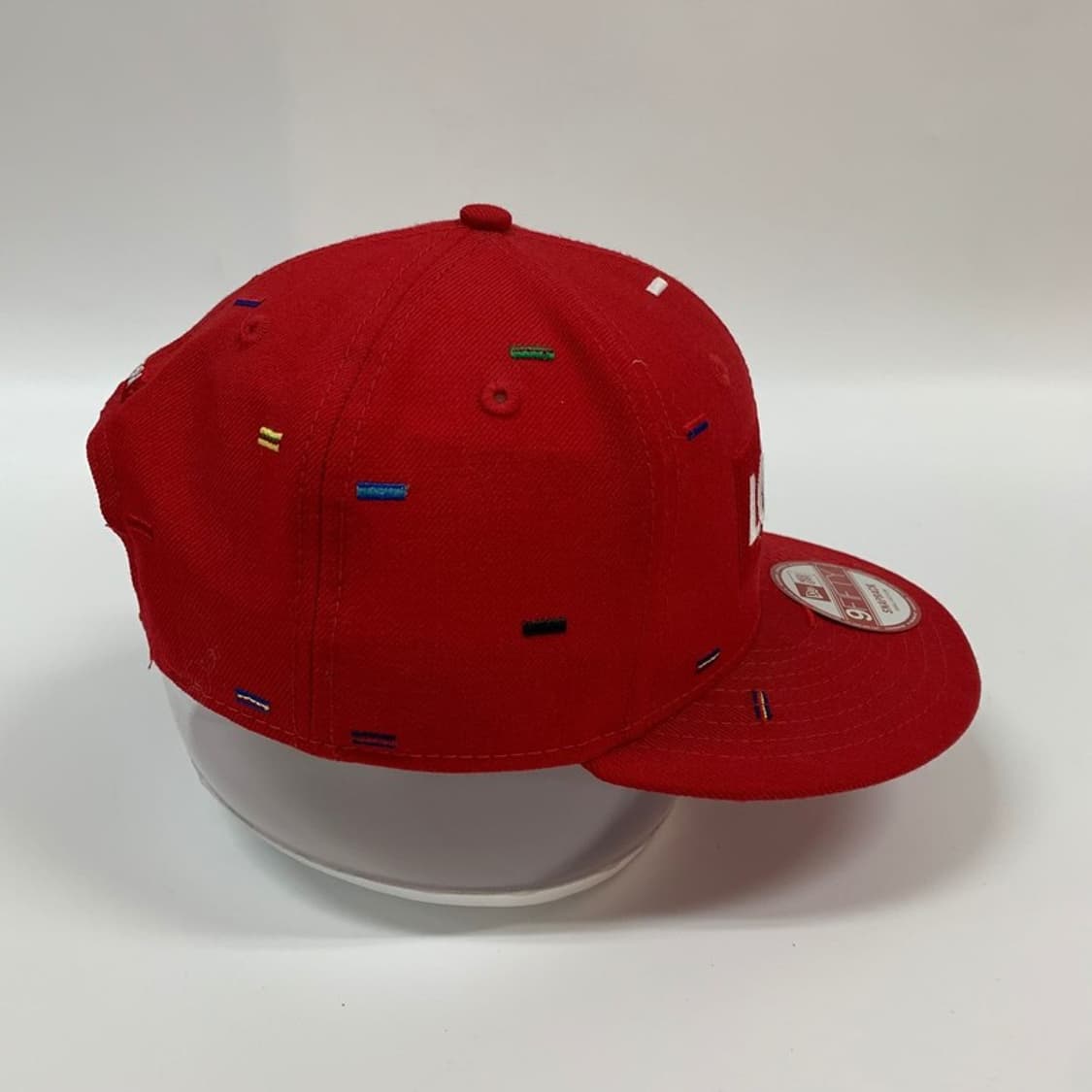 뉴에라 9FIFTY 런던 자수 로고 스냅백 레드 상품이미지4