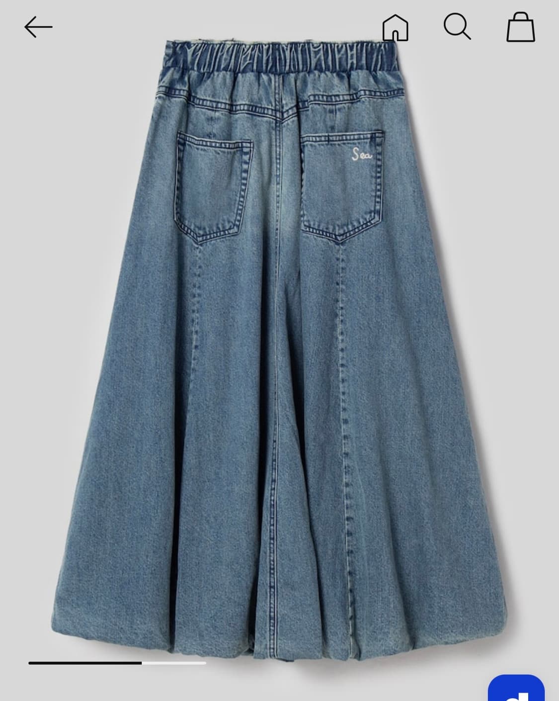 Sea New York 씨뉴욕 데님 스커트 새상품 상품이미지5