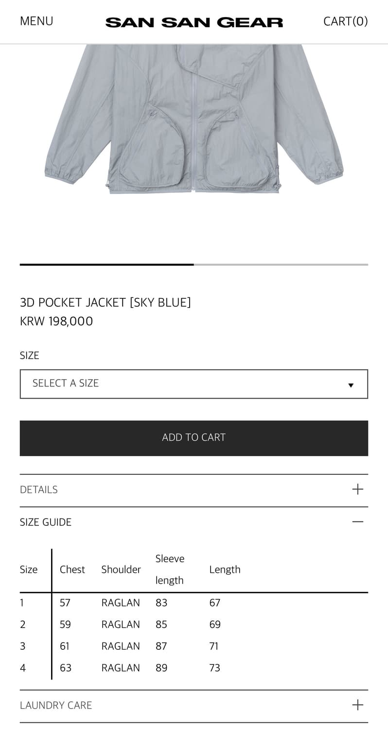 3D POCKET JACKET [SKY BLUE] 2사이즈 상품이미지3