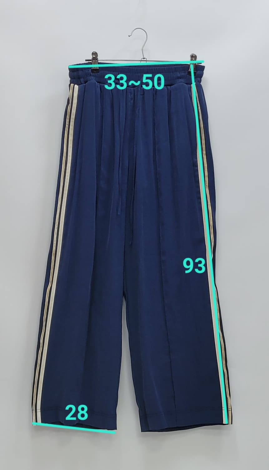 voca vaca 보카바카 와이드 밴딩 트랙 팬츠 / 여 S 네이비 상품이미지10