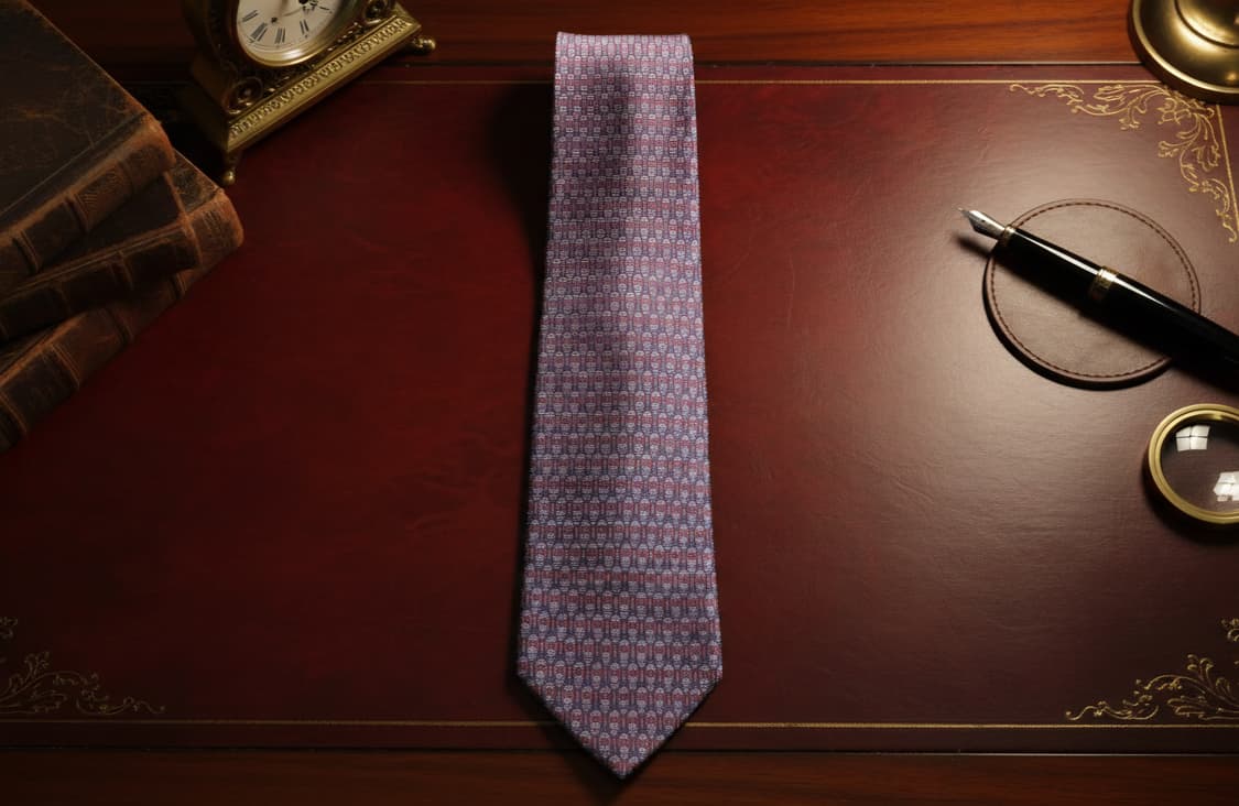 [새상품] 던힐 dunhill 이탈리아제 실크 넥타이 상품이미지4