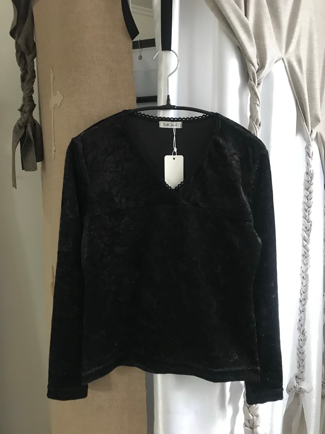 vintage velvet top 상품이미지7