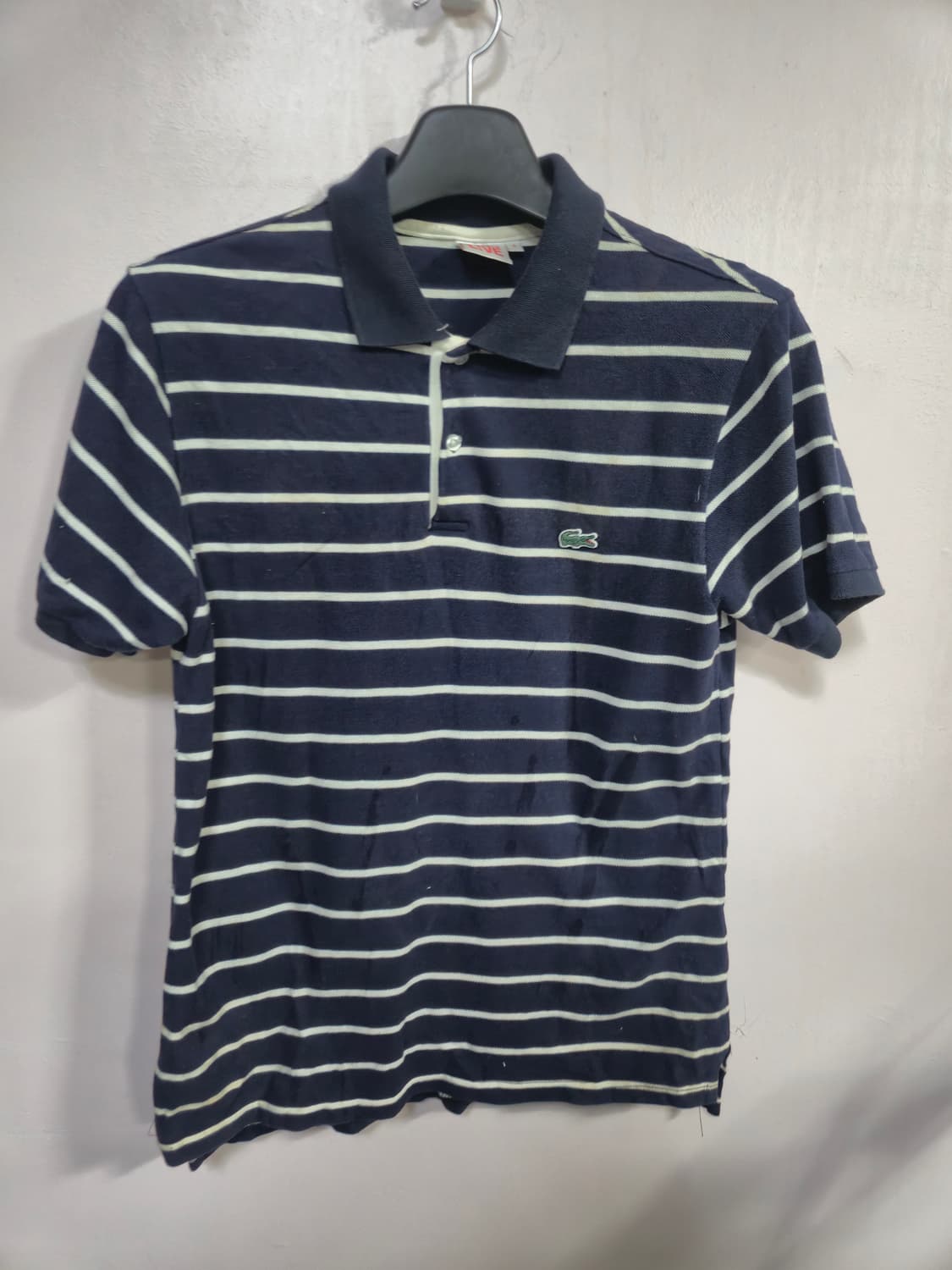 라코스테 스트라이프 반팔 폴로티 네이비 상품이미지2