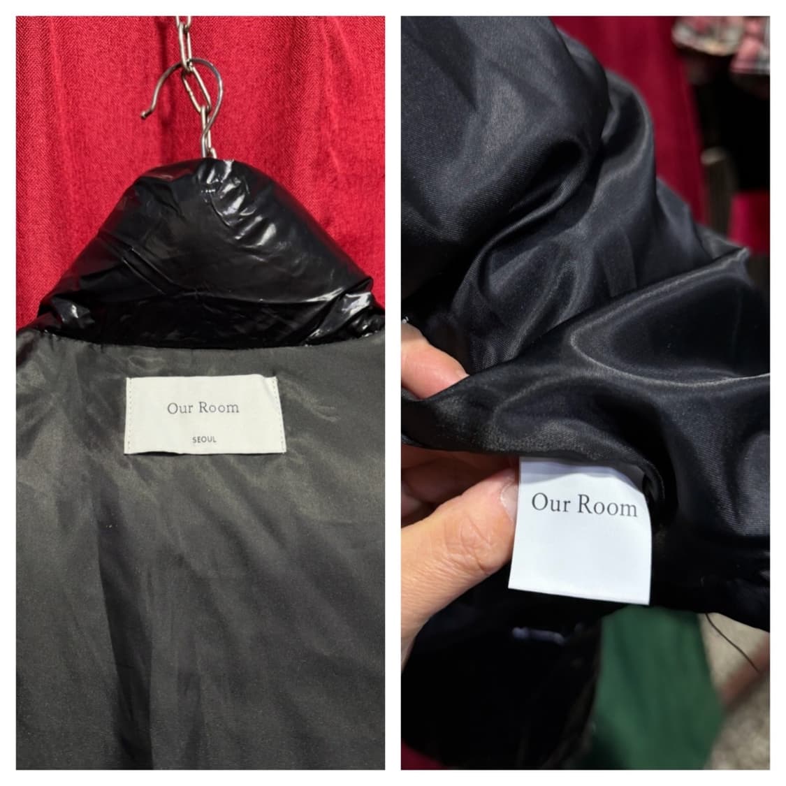 아워룸서울 유광글로시 숏패딩 FREE/100 상품이미지3