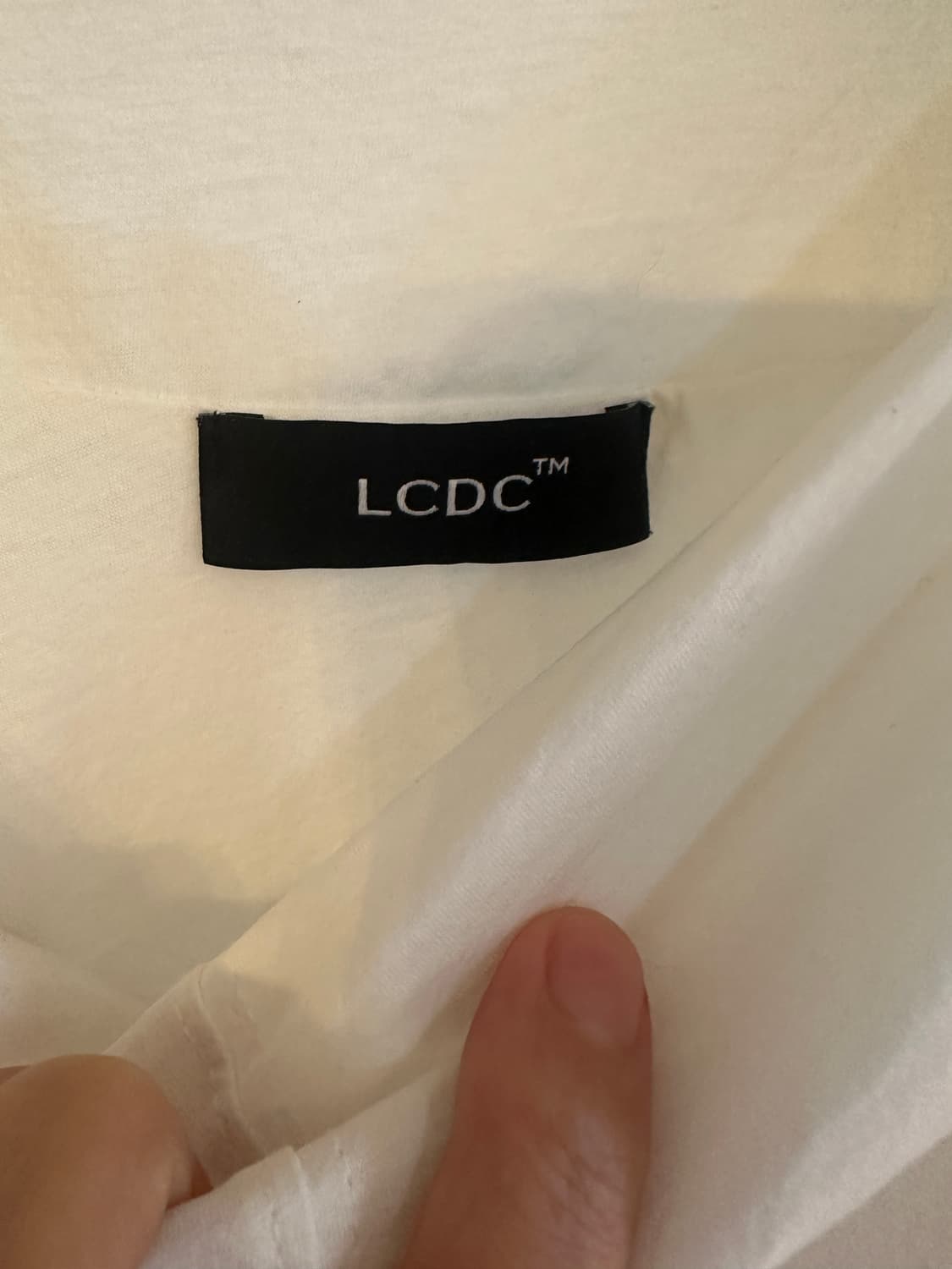 LCDC 화이트 트위스트 티셔츠 (M) 상품이미지6