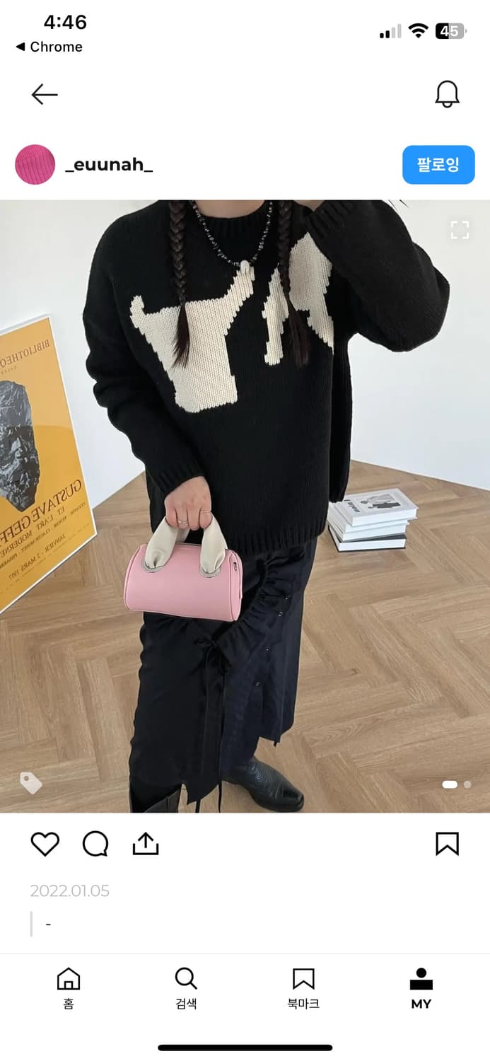 브루앙 체커보드 홀터넥 원피스 상품이미지5