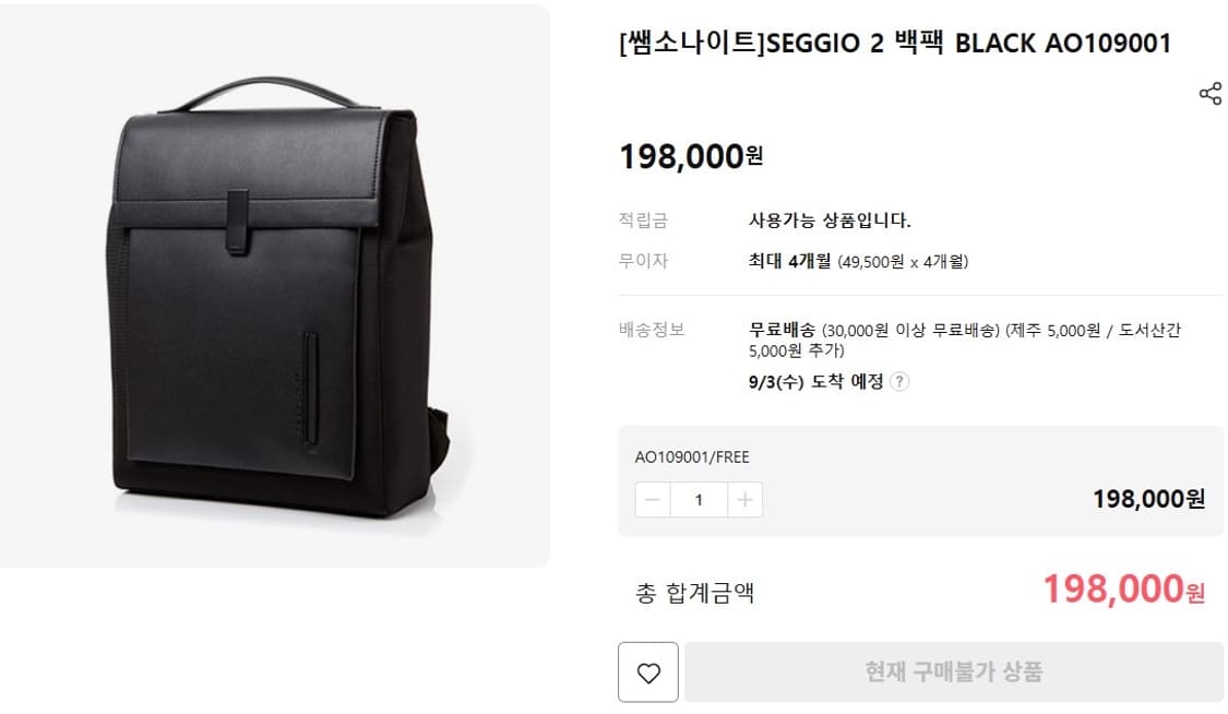 쌤소나이트 / Seggio2 백팩, 남성백팩 상품이미지10