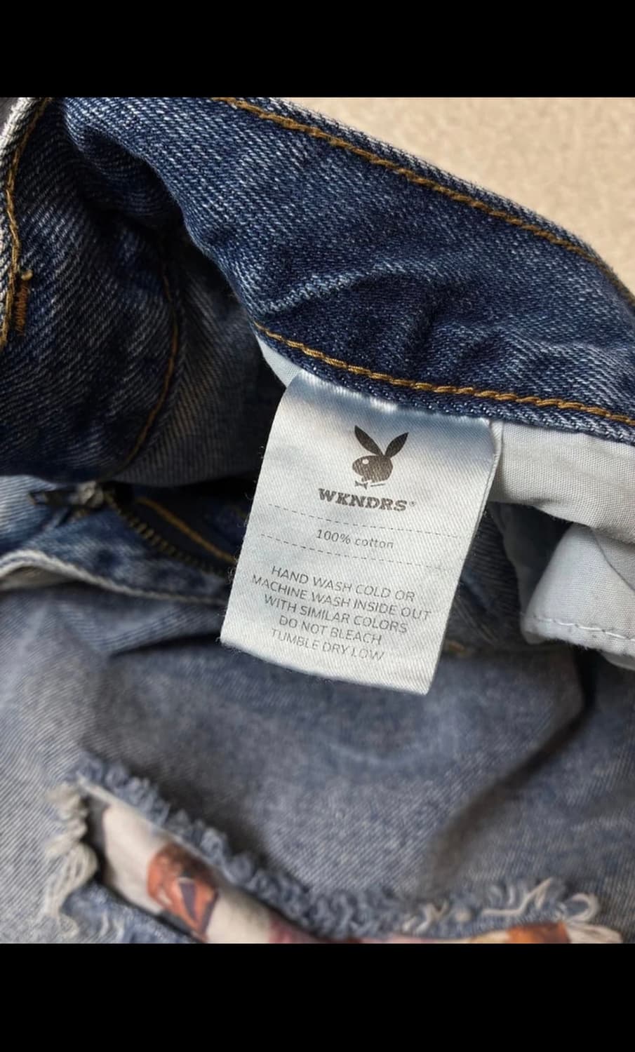위켄더스 x 플레이보이 24ss 커버 데님 팬츠 PN7006 상품이미지10