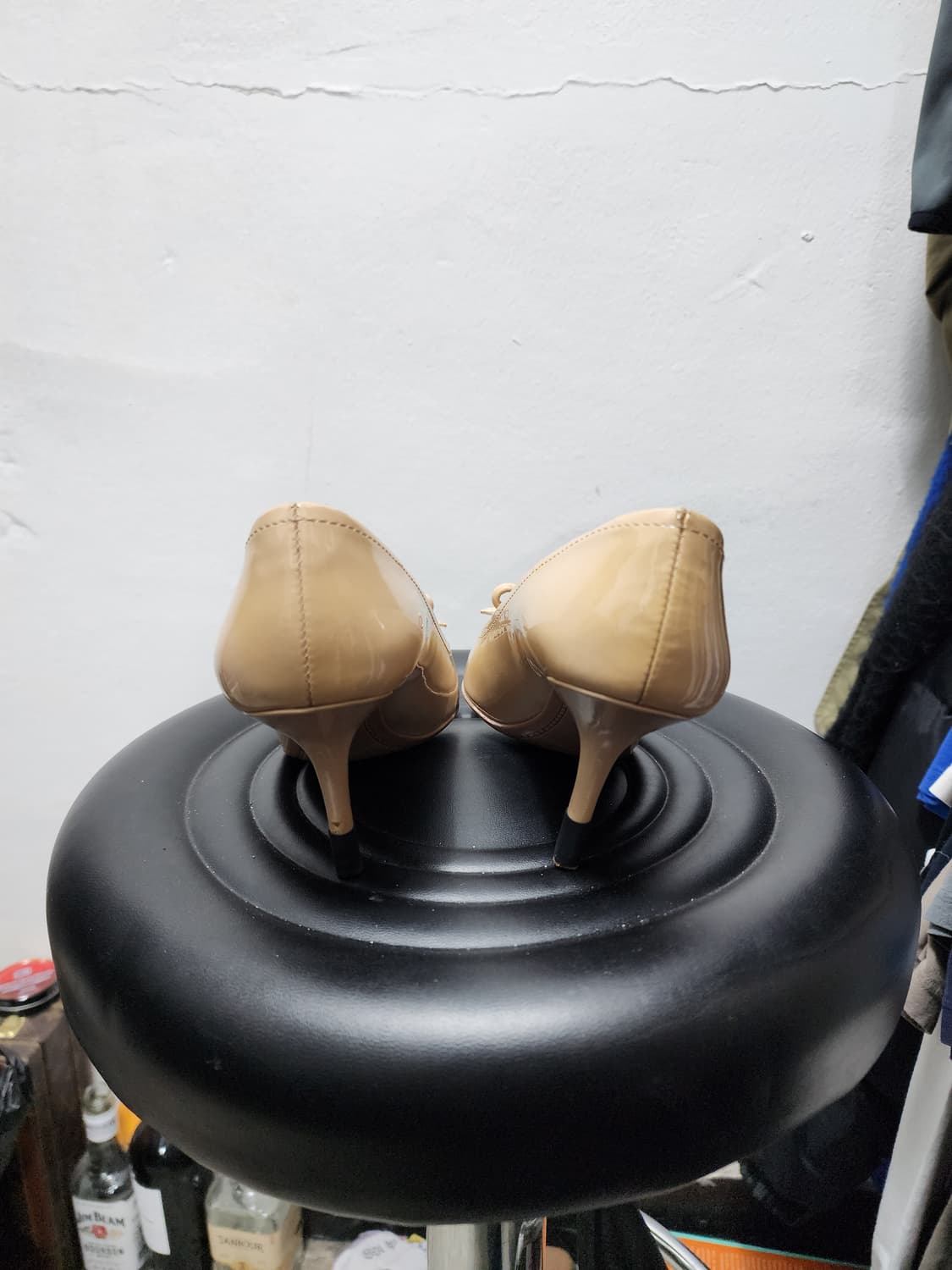 프라다 리본 페이던트 미들힐 구두 상품이미지3