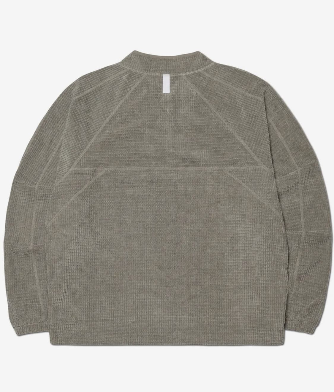 노매뉴얼 HEAVY WAFFLE HALF ZIP-UP - GRAY 상품이미지2