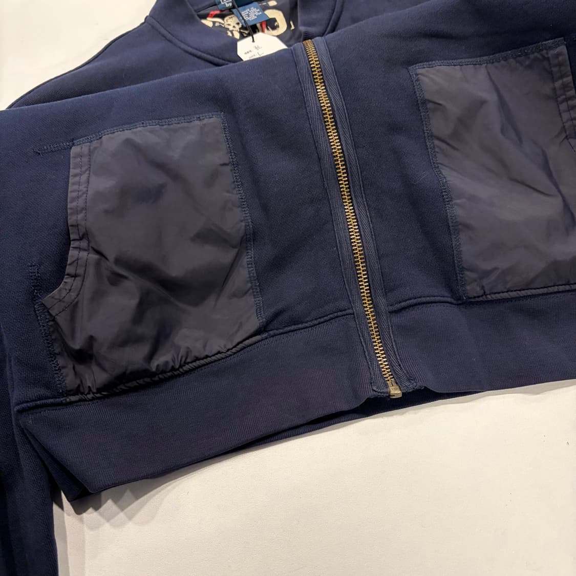[L] 폴로 네이비 코튼 봄버 자켓 집업 점퍼 D837 상품이미지7
