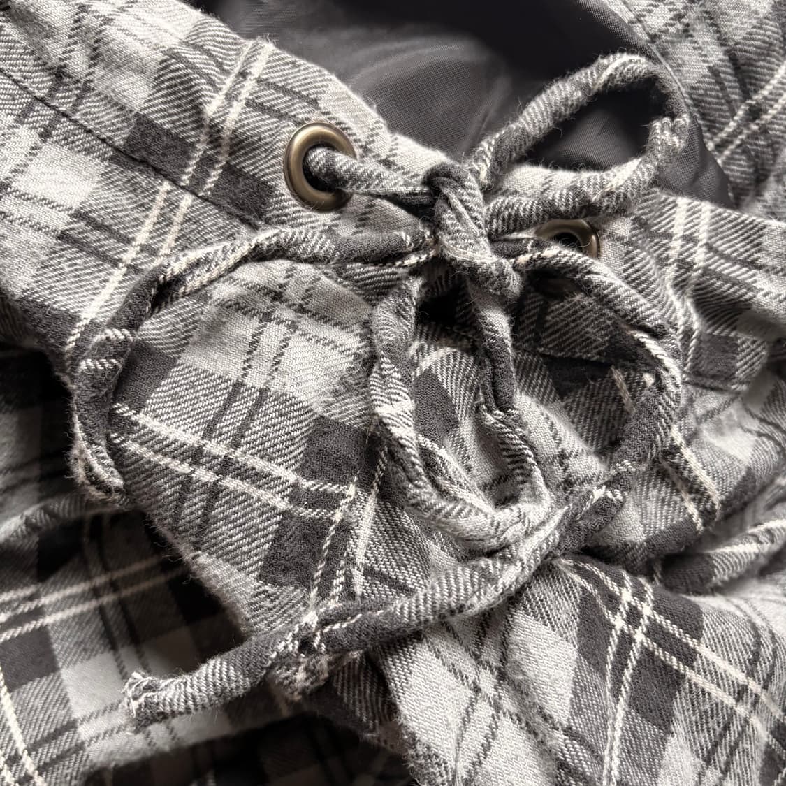 Check unbalanced skirt 상품이미지2