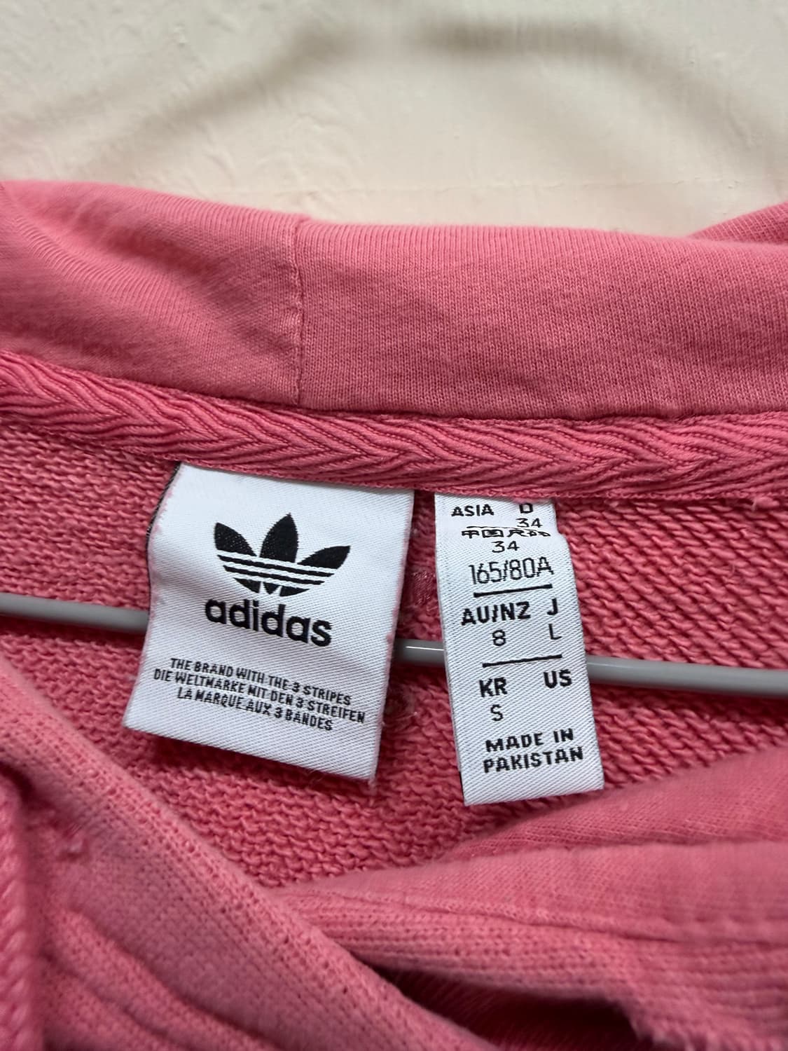 아디다스 파이어버드 핑크 후드티 상품이미지2