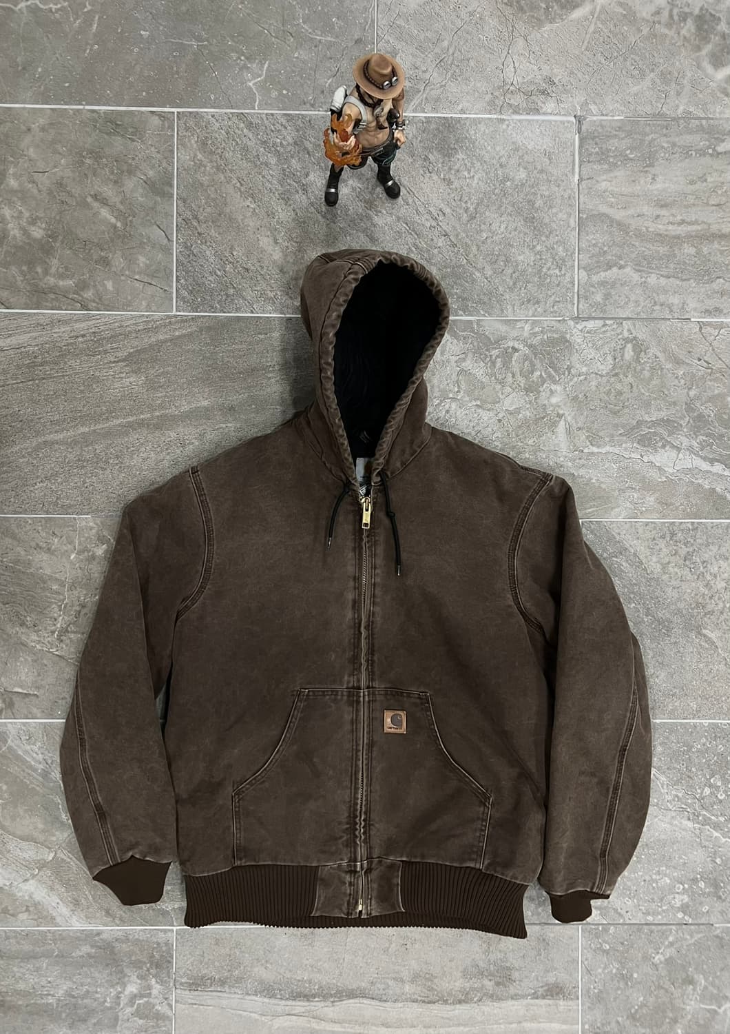 (M) 칼하트 덕 액티브 후드자켓 J130 CHT 체스트넛 상품이미지1