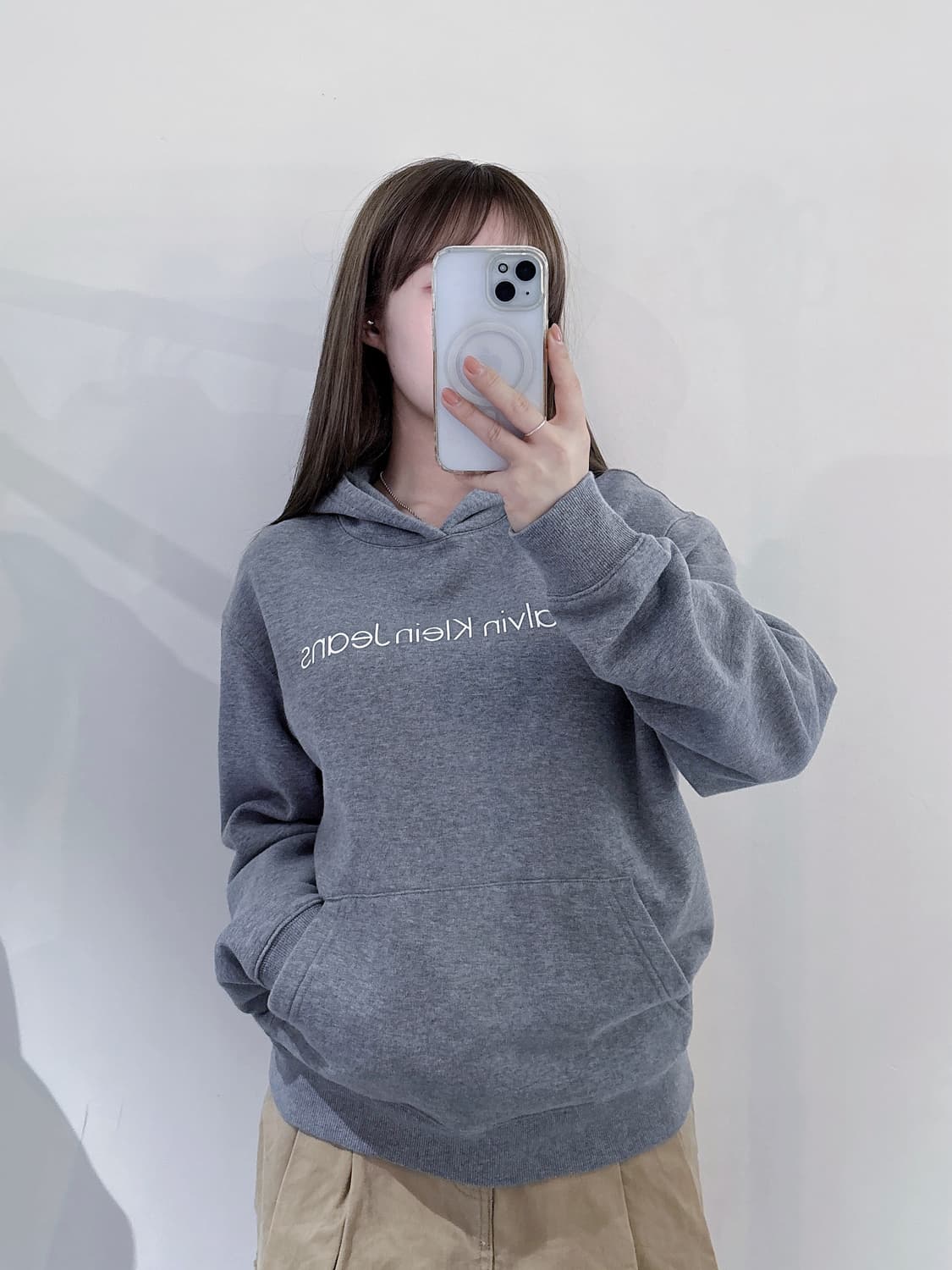 캘빈클라인 스펠로고 후드 상품이미지2