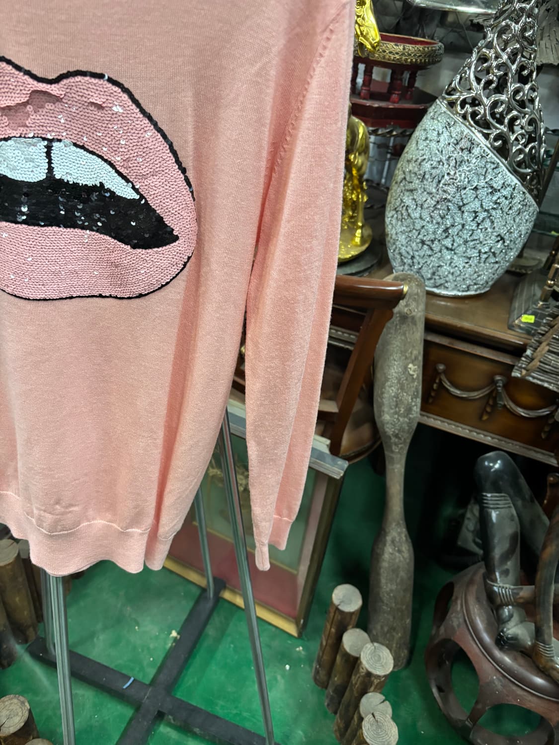 마커스 루퍼 메리노 울 100% 시퀸 립 니트 스웨터 상품이미지3