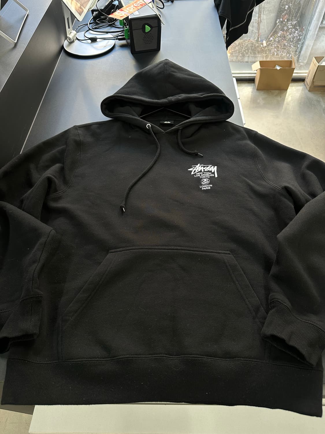 스투시 월드투어 후드티 블랙  상품이미지7